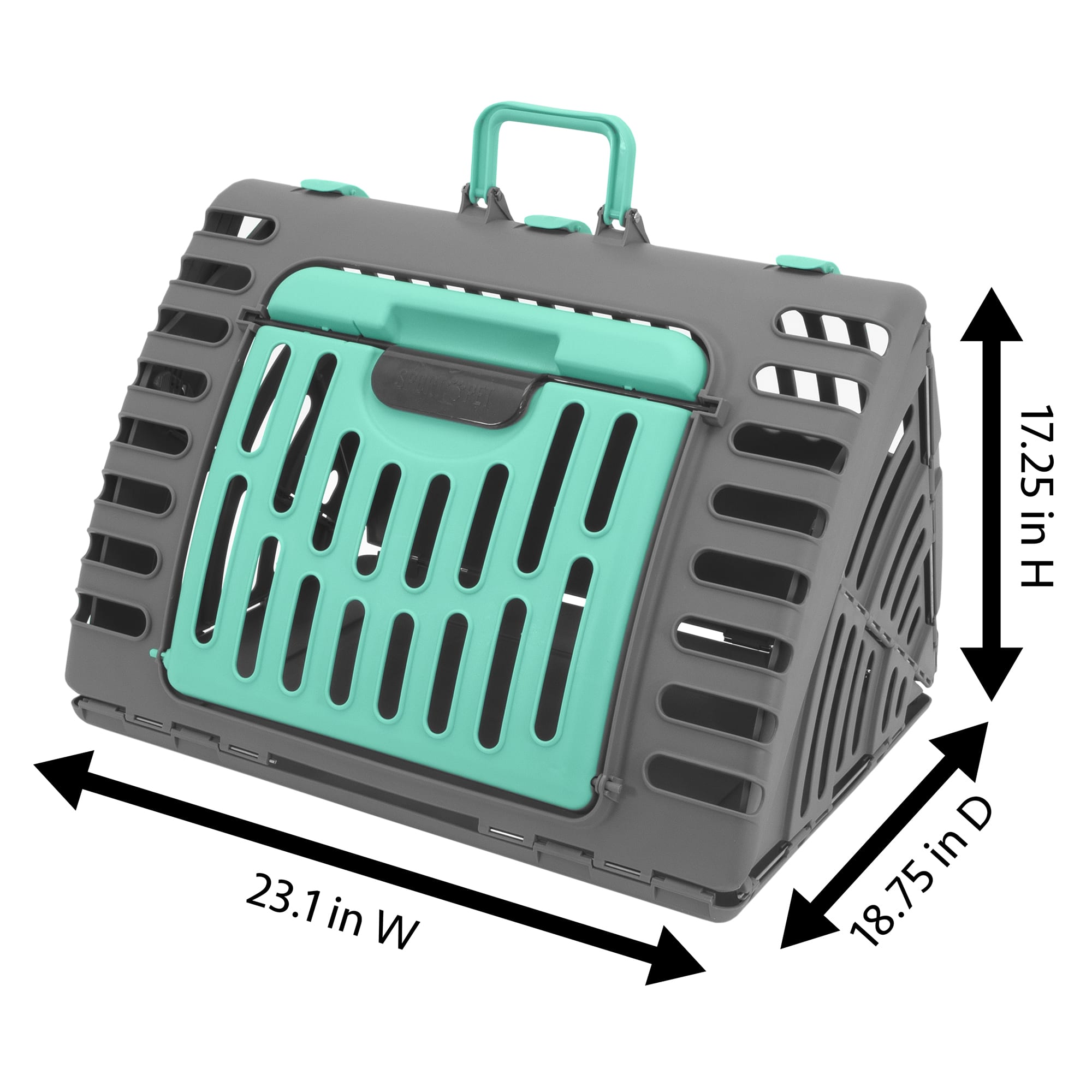 Sport Pet Folding Cat Carrier, 18.9 L X 23.1 W X 17.3  H