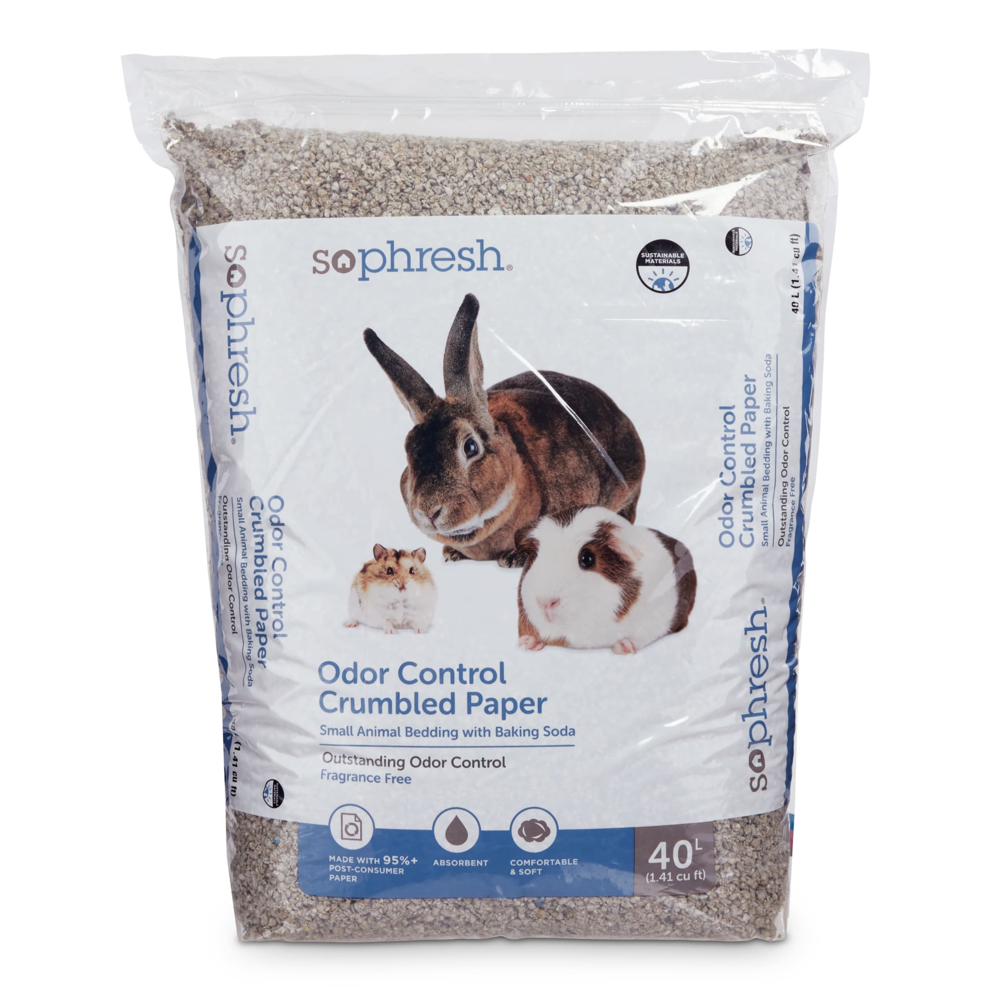 So Phresh Crumbled Paper Small Animal Bedding 40 L Petco