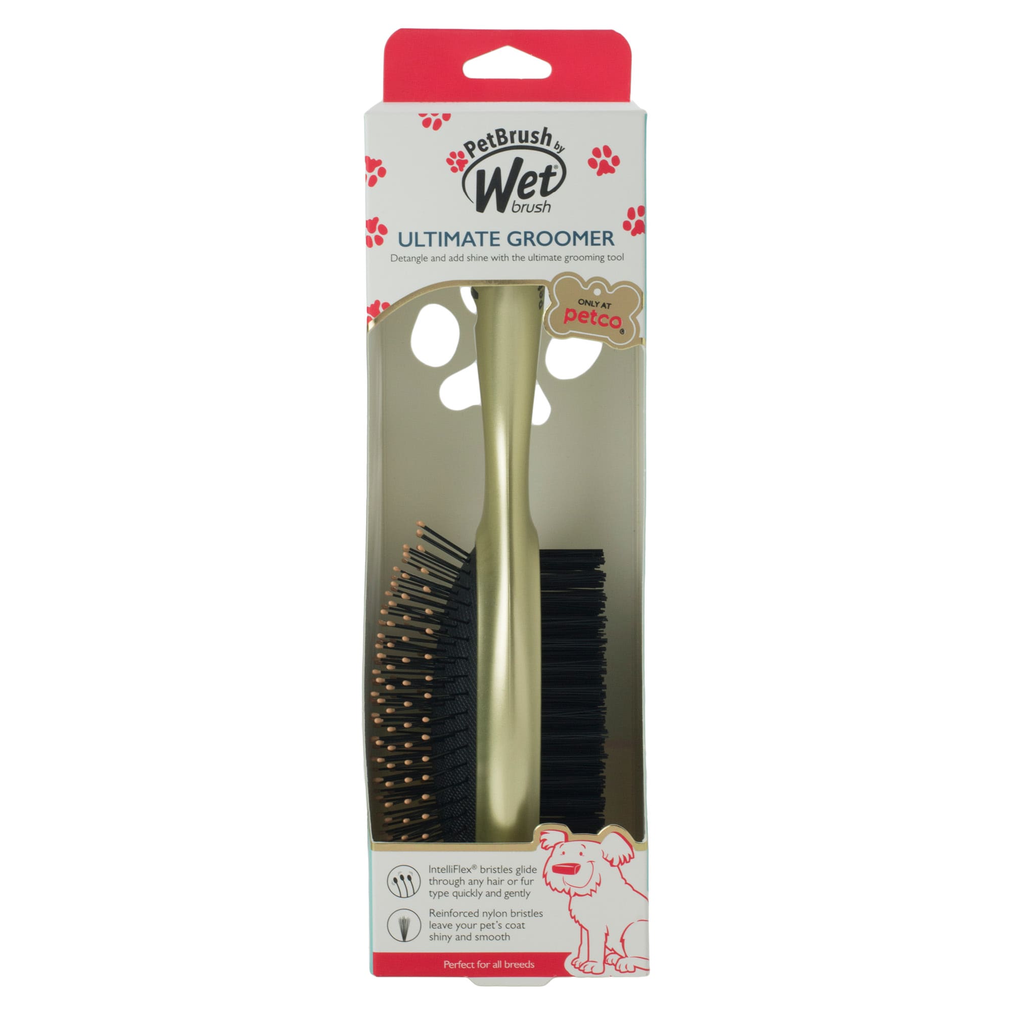 Wet Brush Spazzola per cani e animali Pet Double Sided Azzurro Chiaro