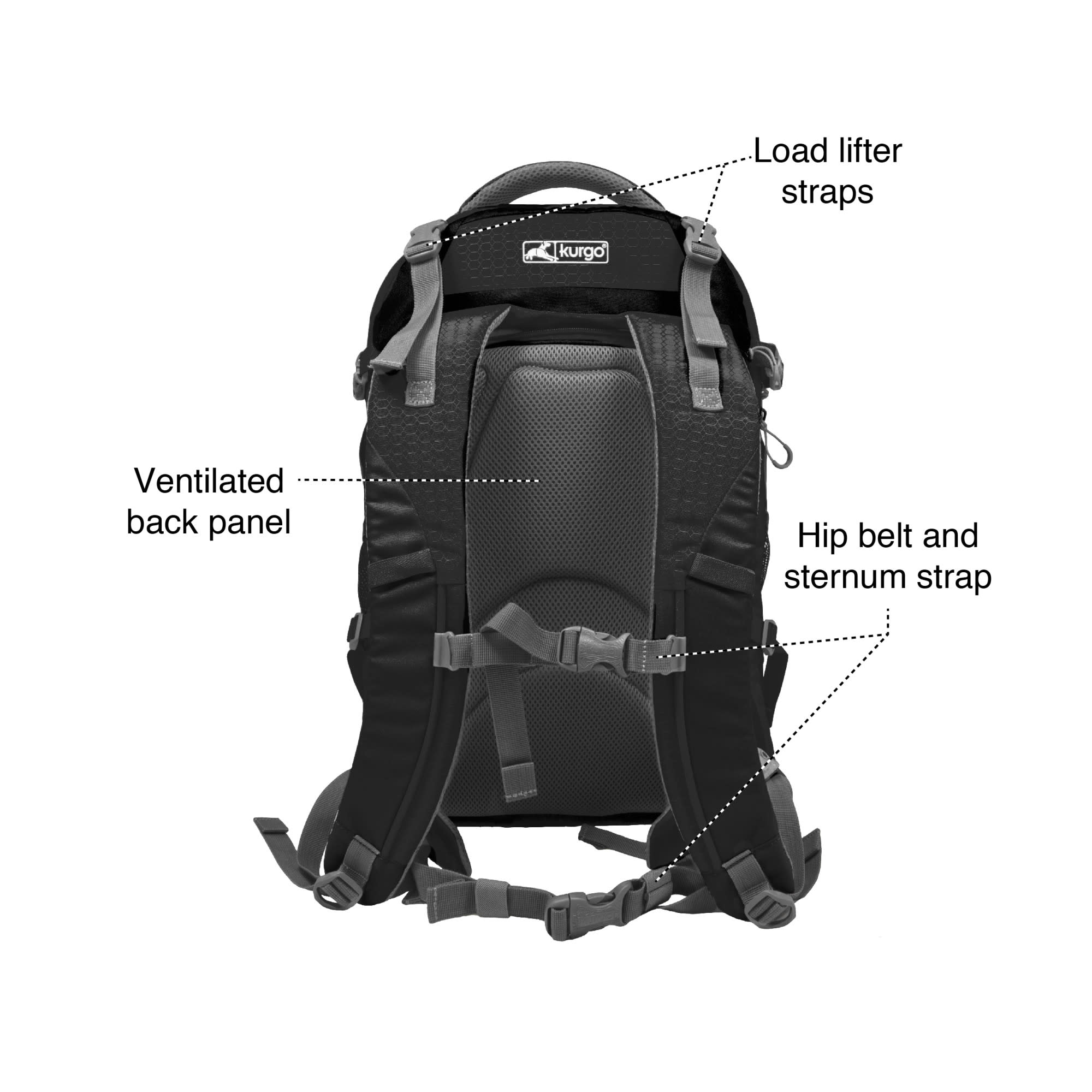 Kurgo Dog G-Train K9 Black Backpack | Petco