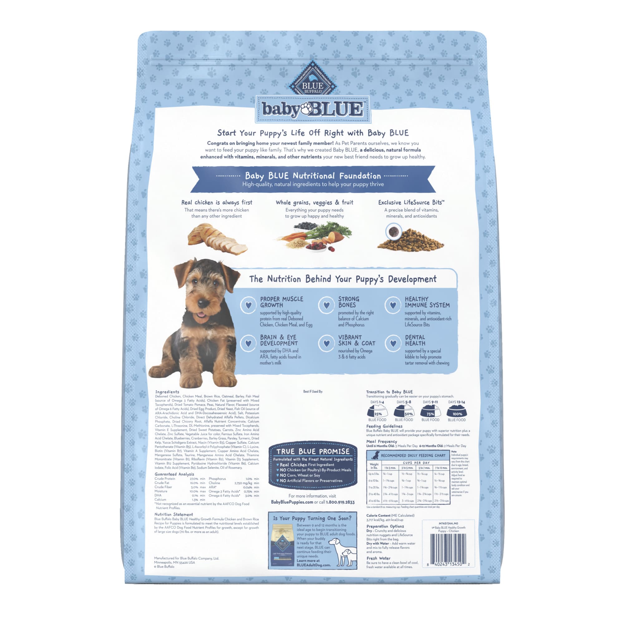 Blue Buffalo Baby Blue Healthy Growth Formula with DHA, Savory