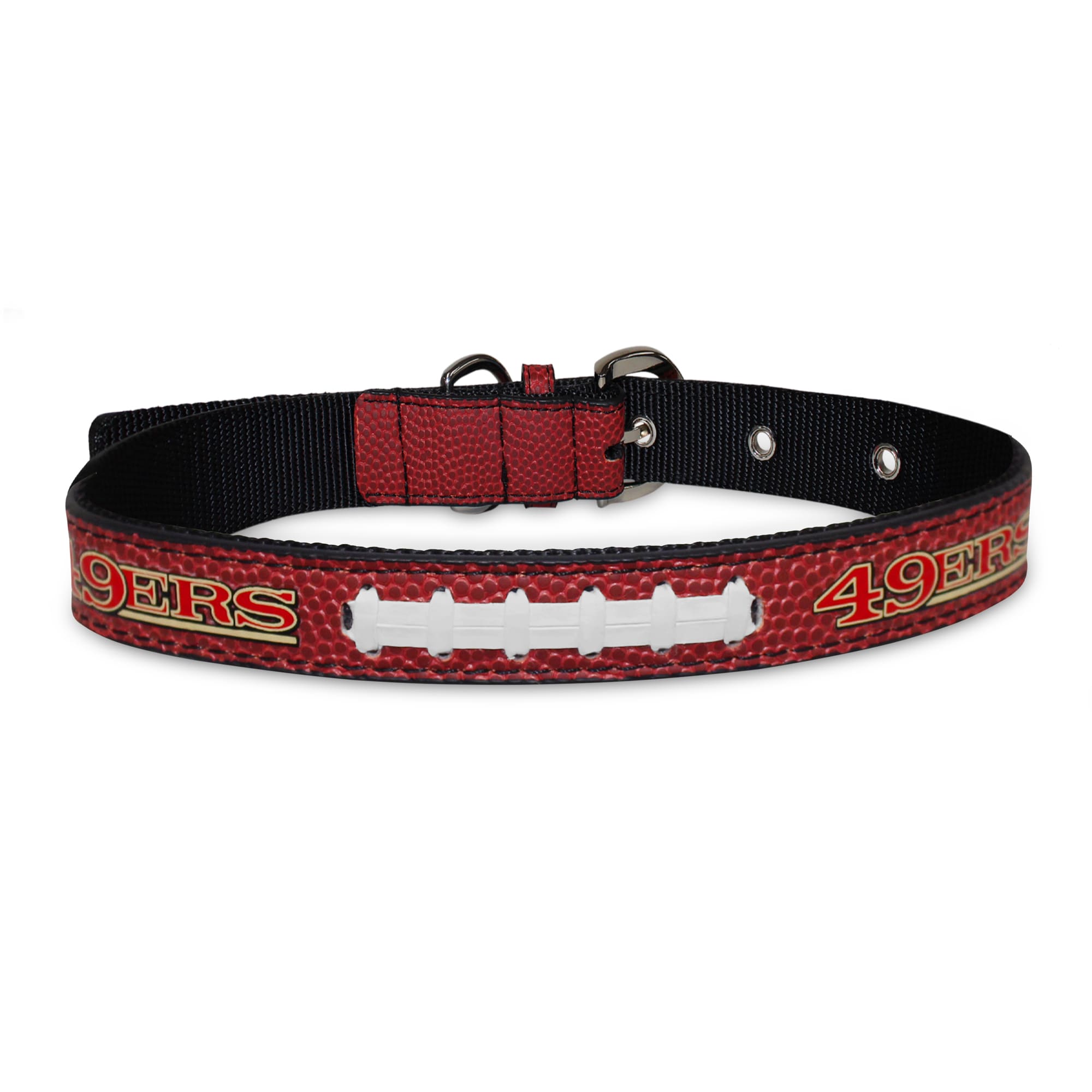 SF 49ERS girl dog collar handmade adjustable buckle 1 or 5/8 wide or