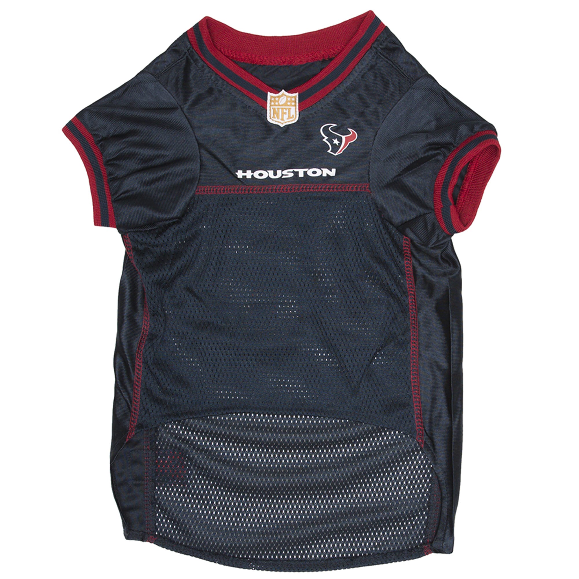 Pets First NFL AFC South Mesh Jersey For Dogs Medium Houston Texans Petco