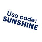 Use code: SUNSHINE