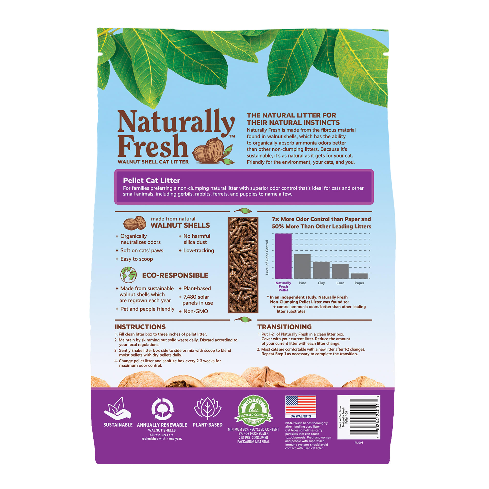 Naturally fresh outlet pellet litter