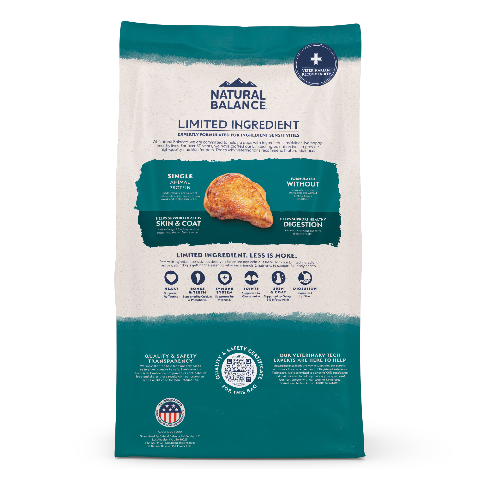 Natural Balance Limited Ingredient Adult Dry Dog Food with Healthy