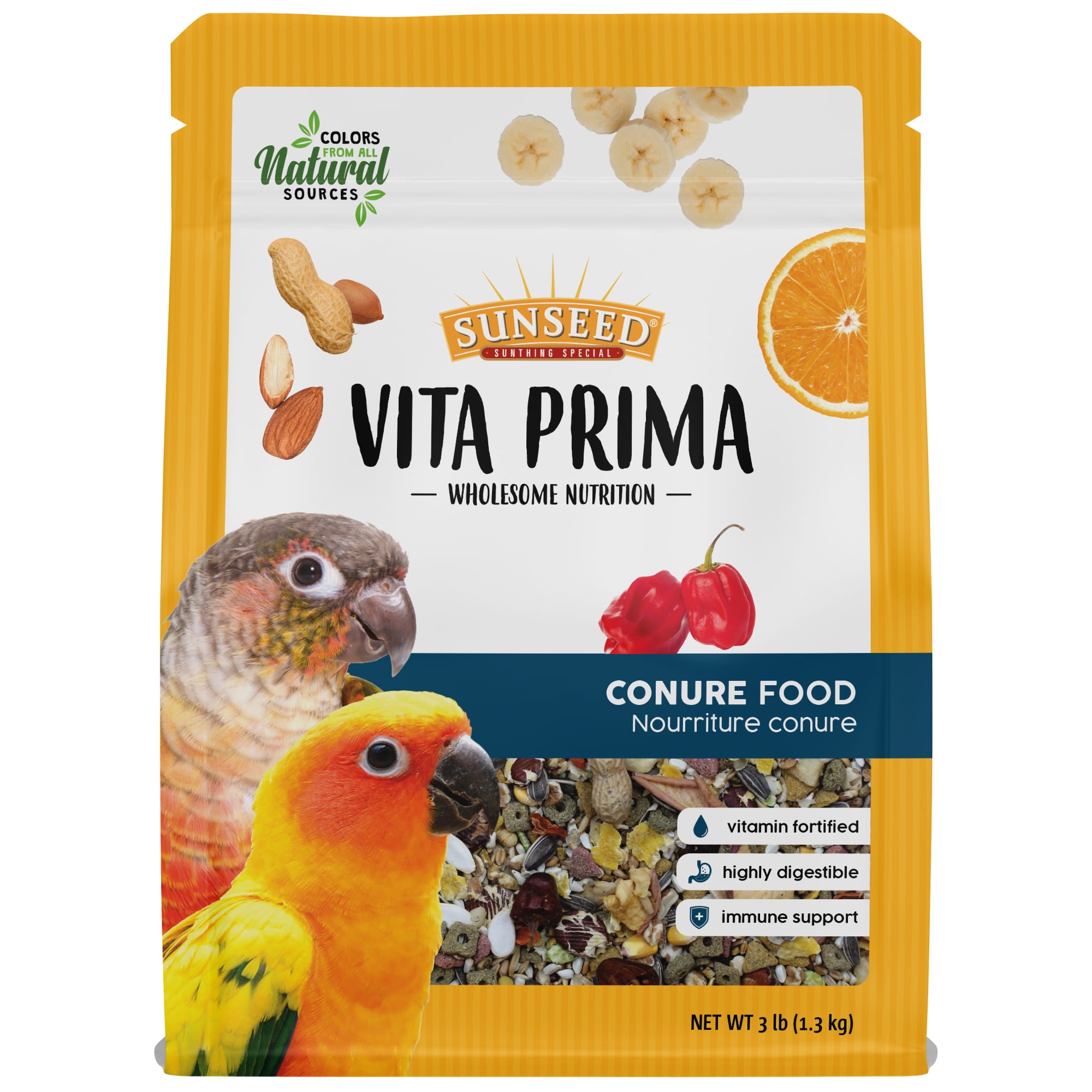 Sun Seed Vita Prima Conure Food 3 lbs. Petco