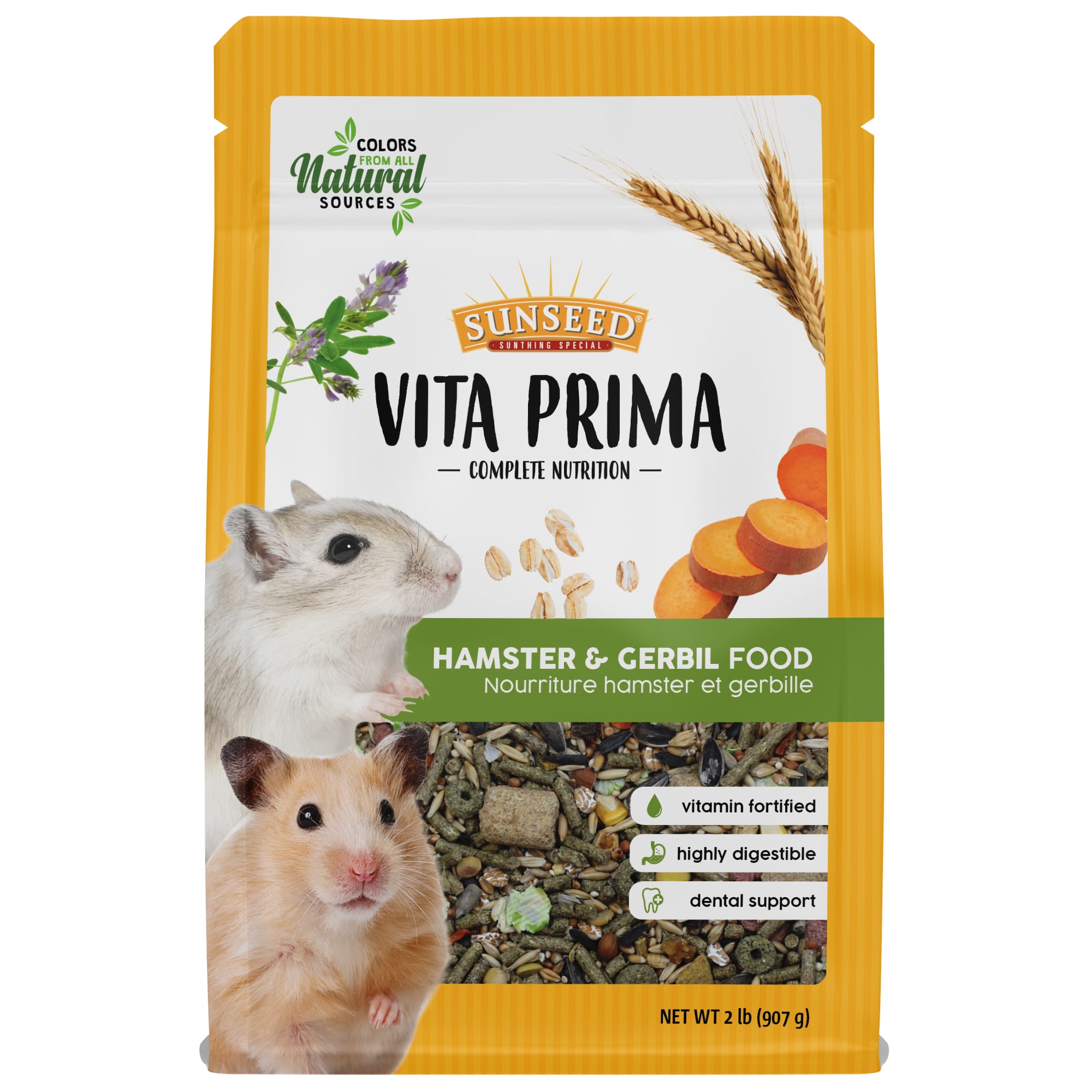 Sun Seed Vita Prima Hamster & Gerbil Food, 2 lbs.