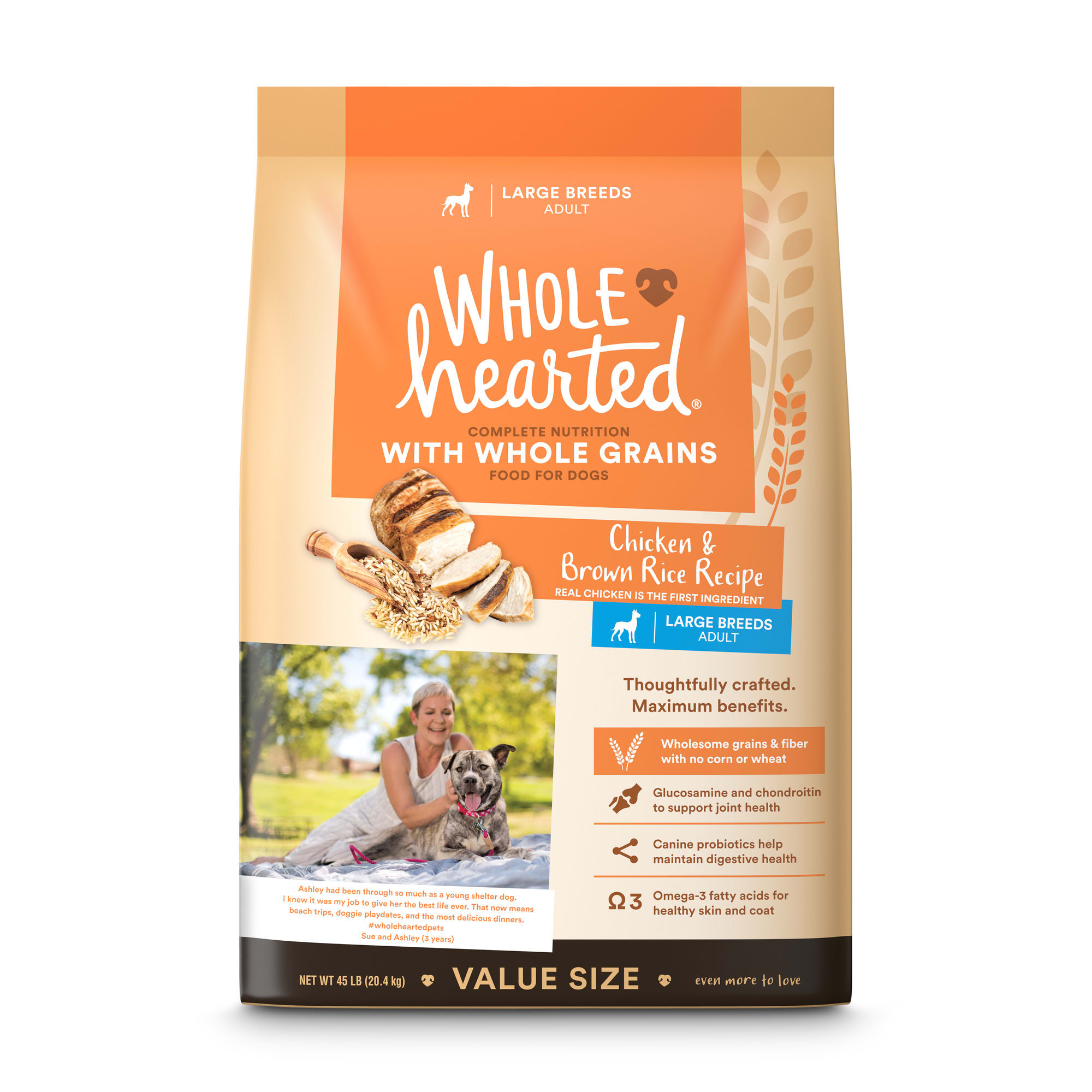 wholehearted large breed dog food