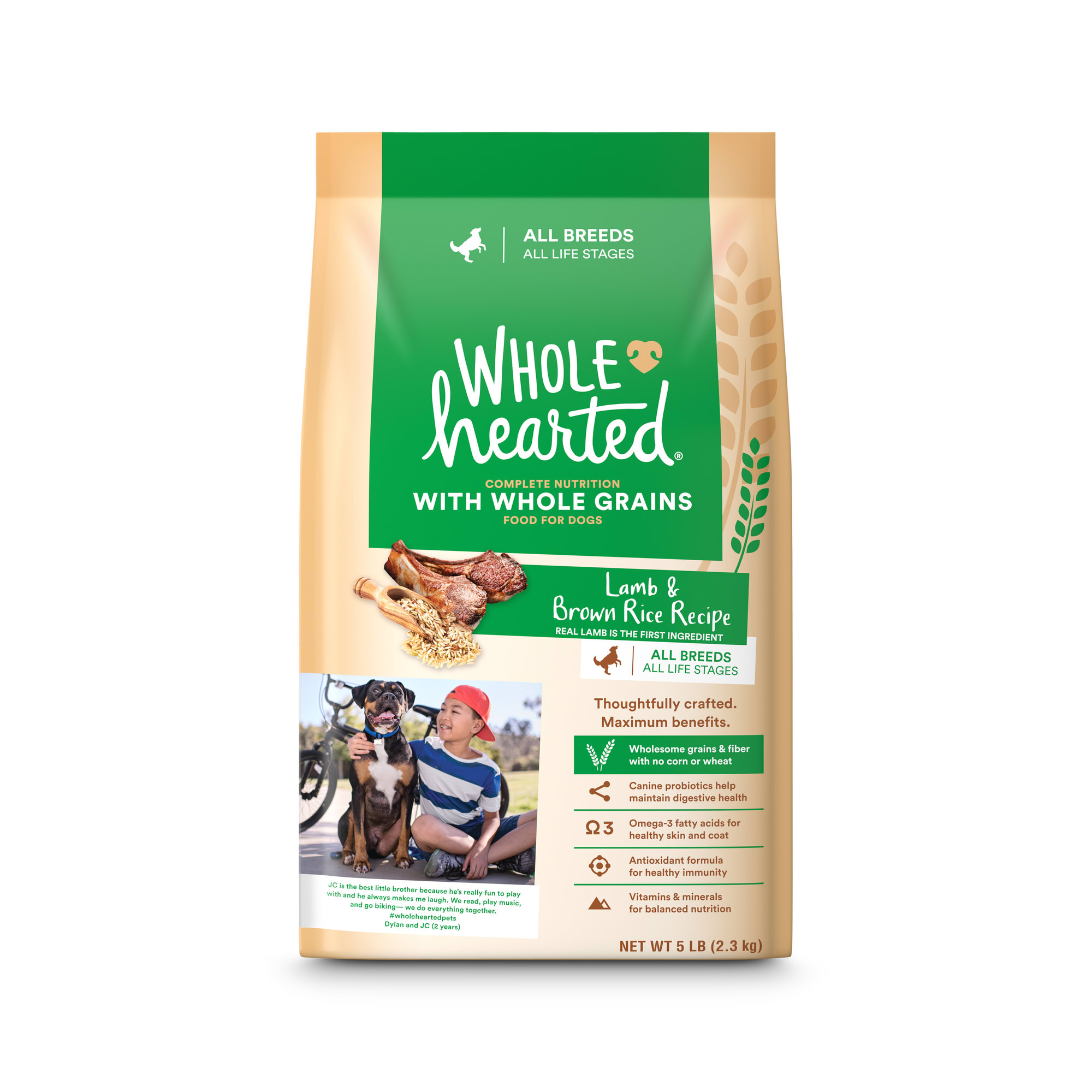 Wholehearted lamb and 2024 lentil dog food reviews