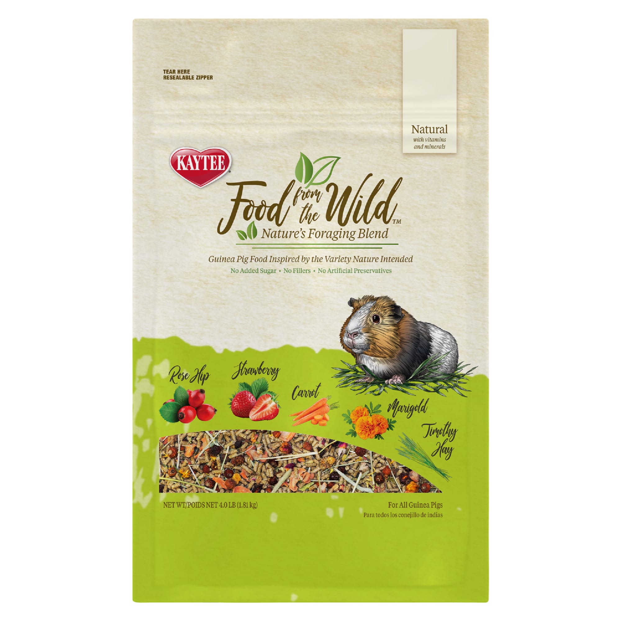 Kaytee Food from the Wild Guinea Pig Food 4 lbs. Petco