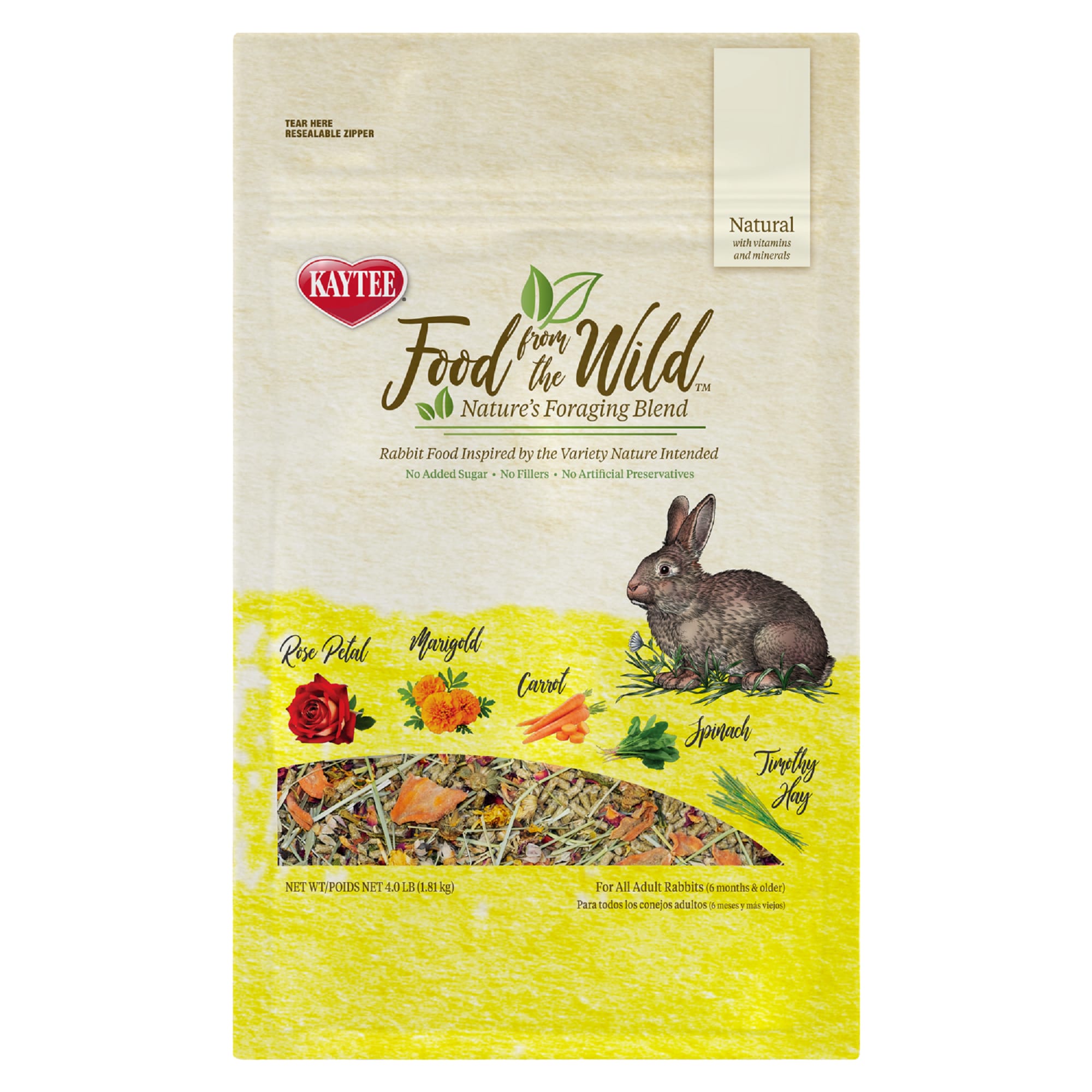 Kaytee Food from the Wild Rabbit Food, 4 lbs. | Petco