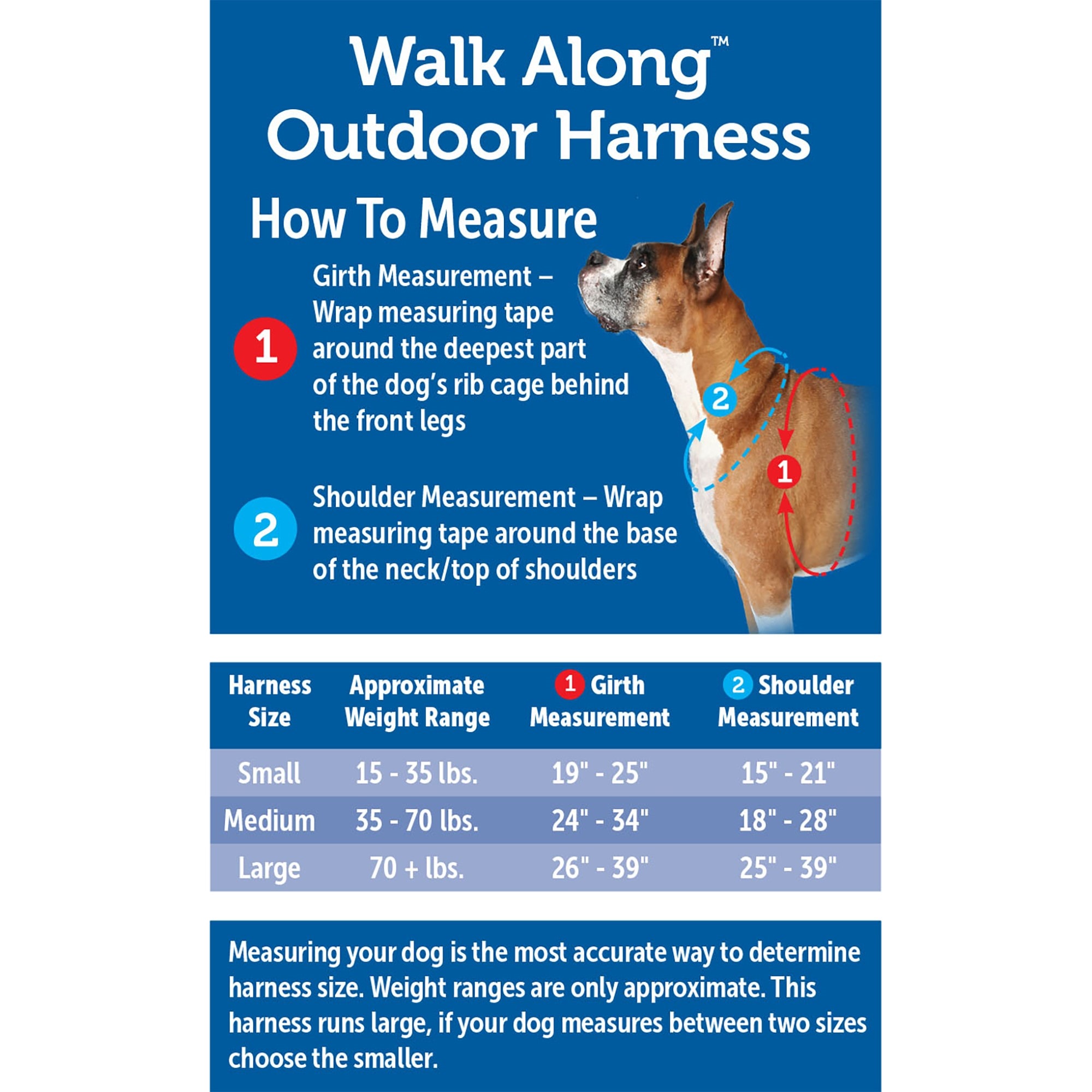 Petsafe easy walk harness sales sizing