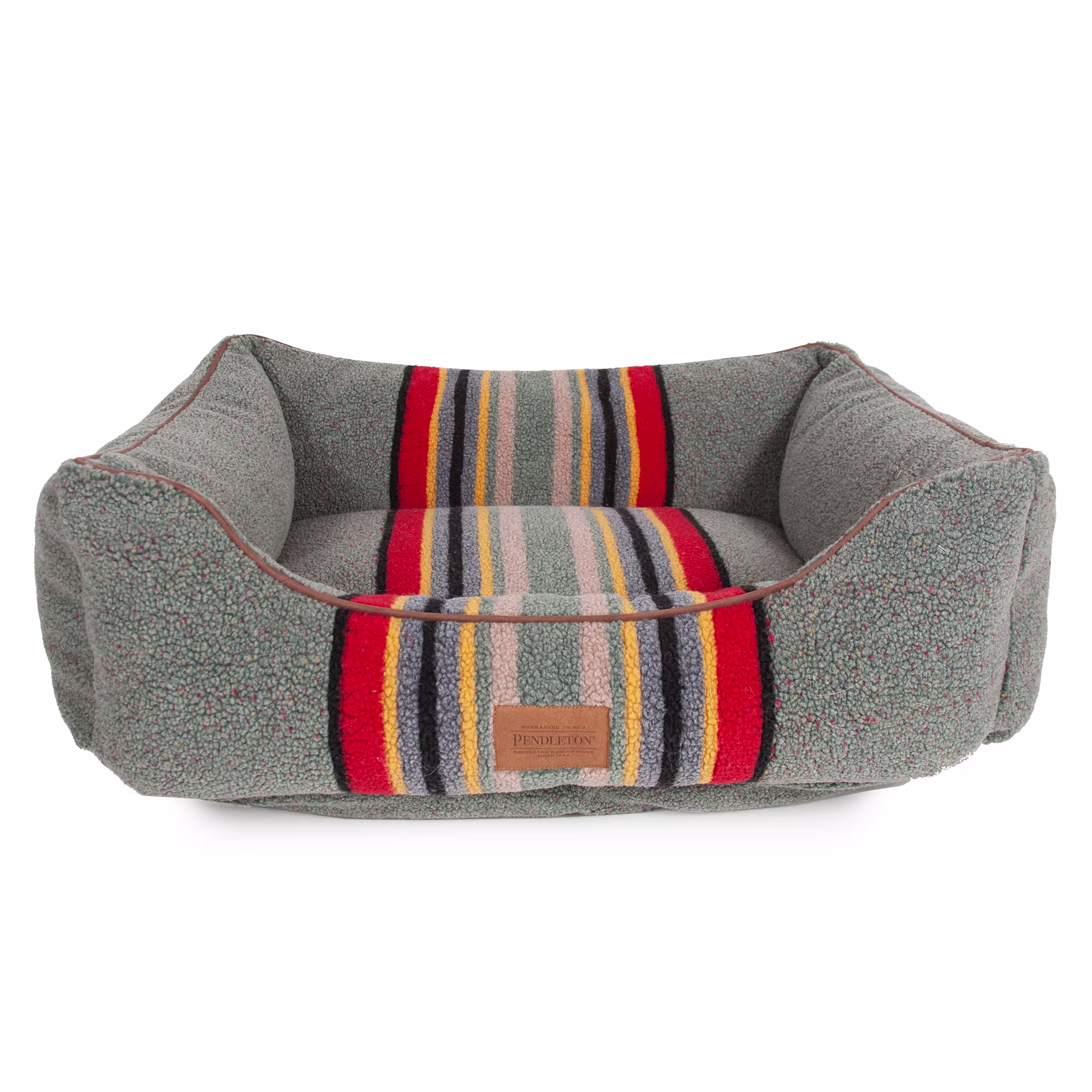 Pendleton Yakima Camp Kuddler Dog Bed, 30" L X 42" W X 10.5" H, Heather