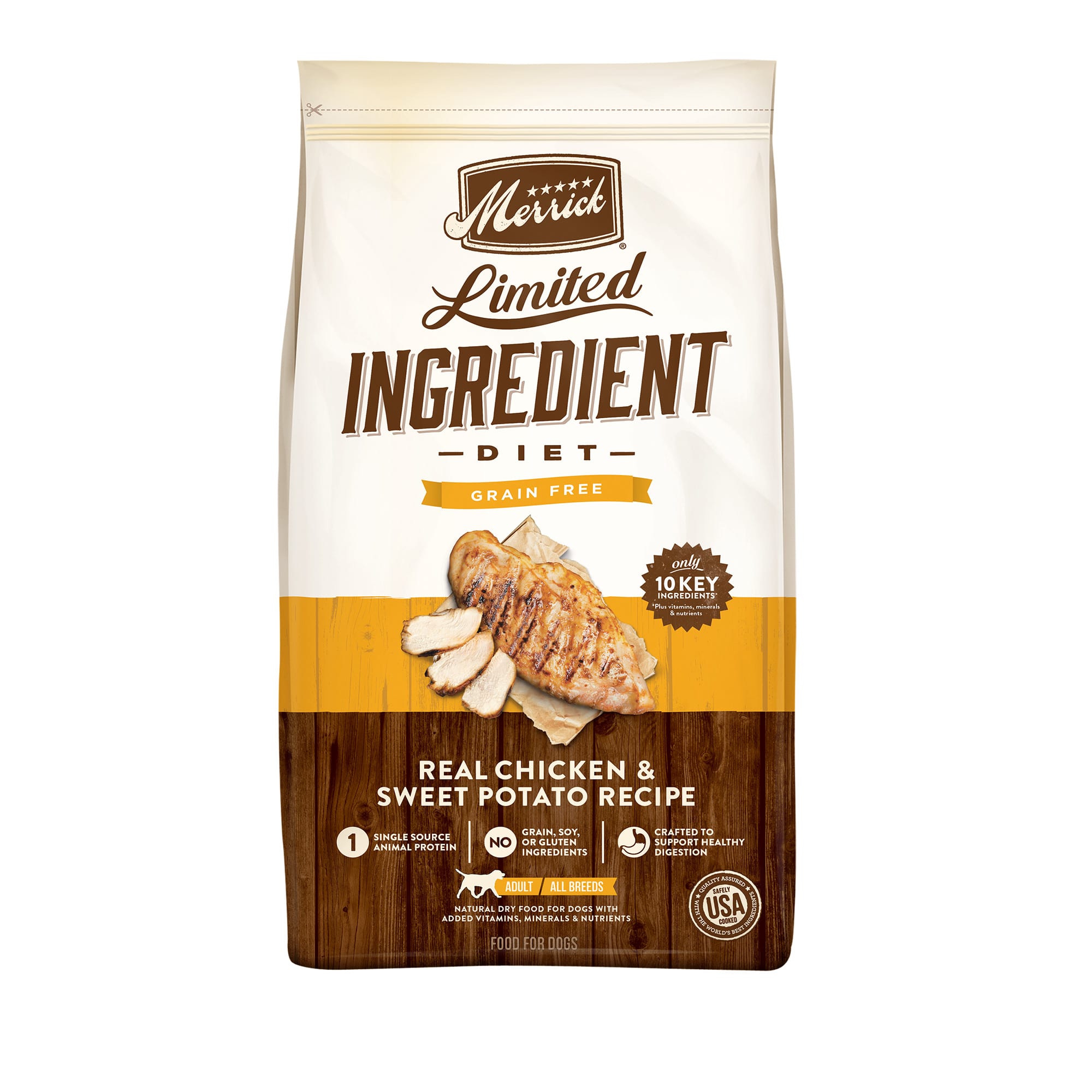 Merrick Grain Free Limited Ingredient Diet Chicken Sweet Potato 