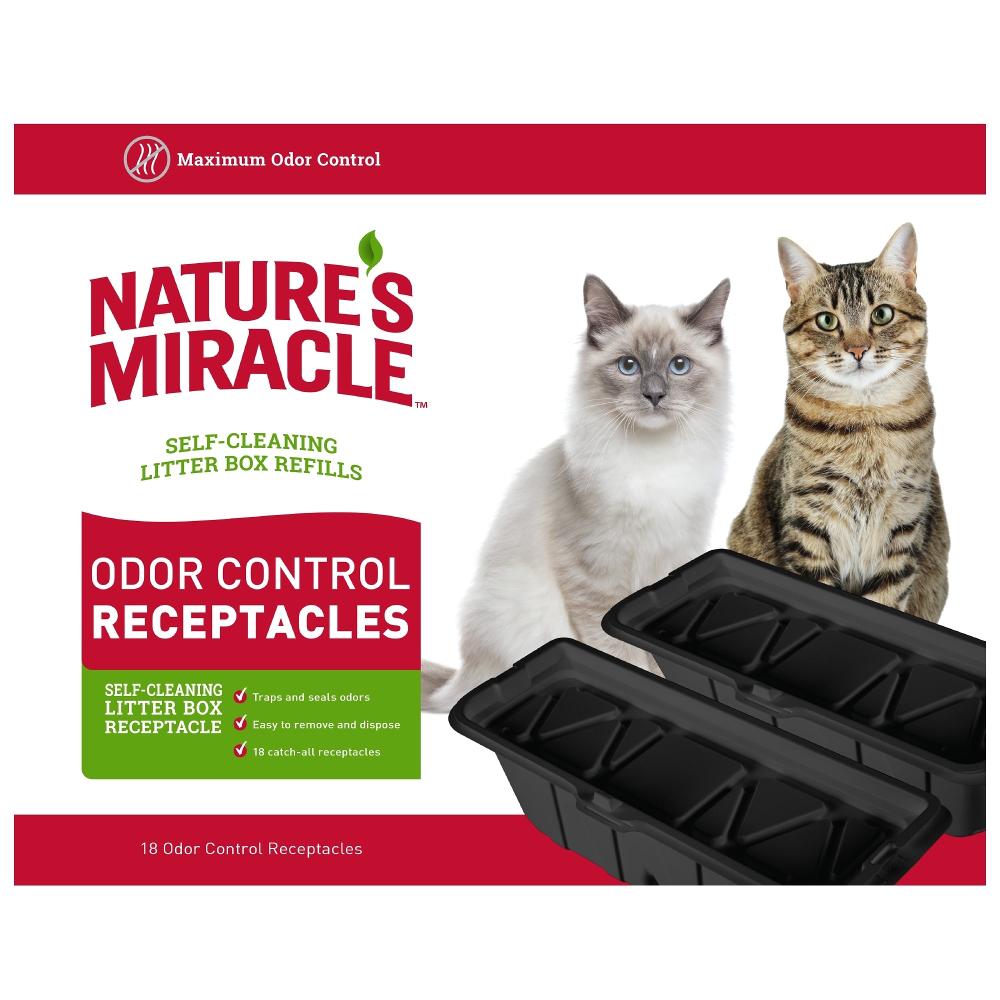 UPC 018065982322 product image for Nature's Miracle Pet Odor Control Receptacles, Large/X-Large, Count of 18 | upcitemdb.com