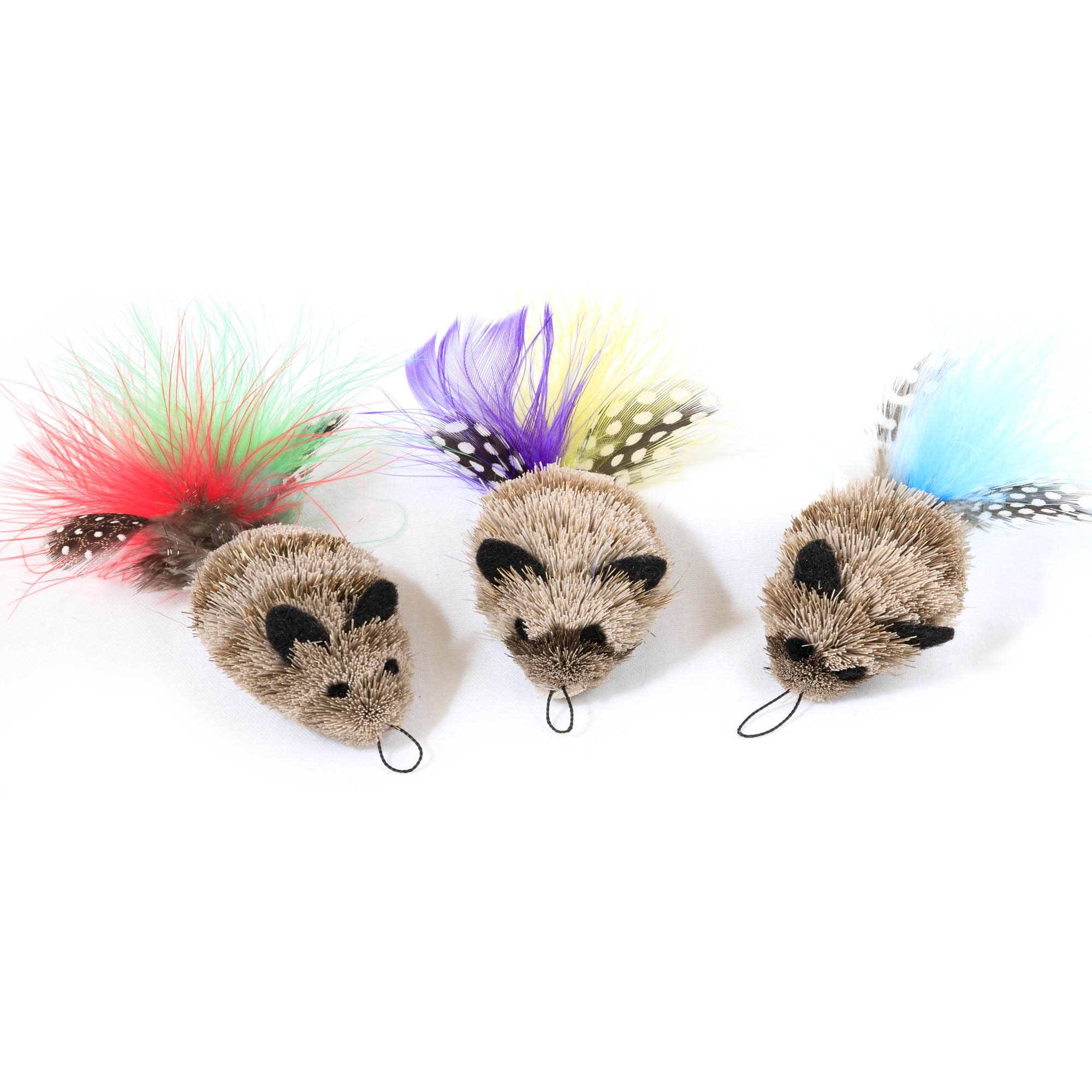 Go Cat Feather Mouse Cat Toys, Pack of 3 | Petco