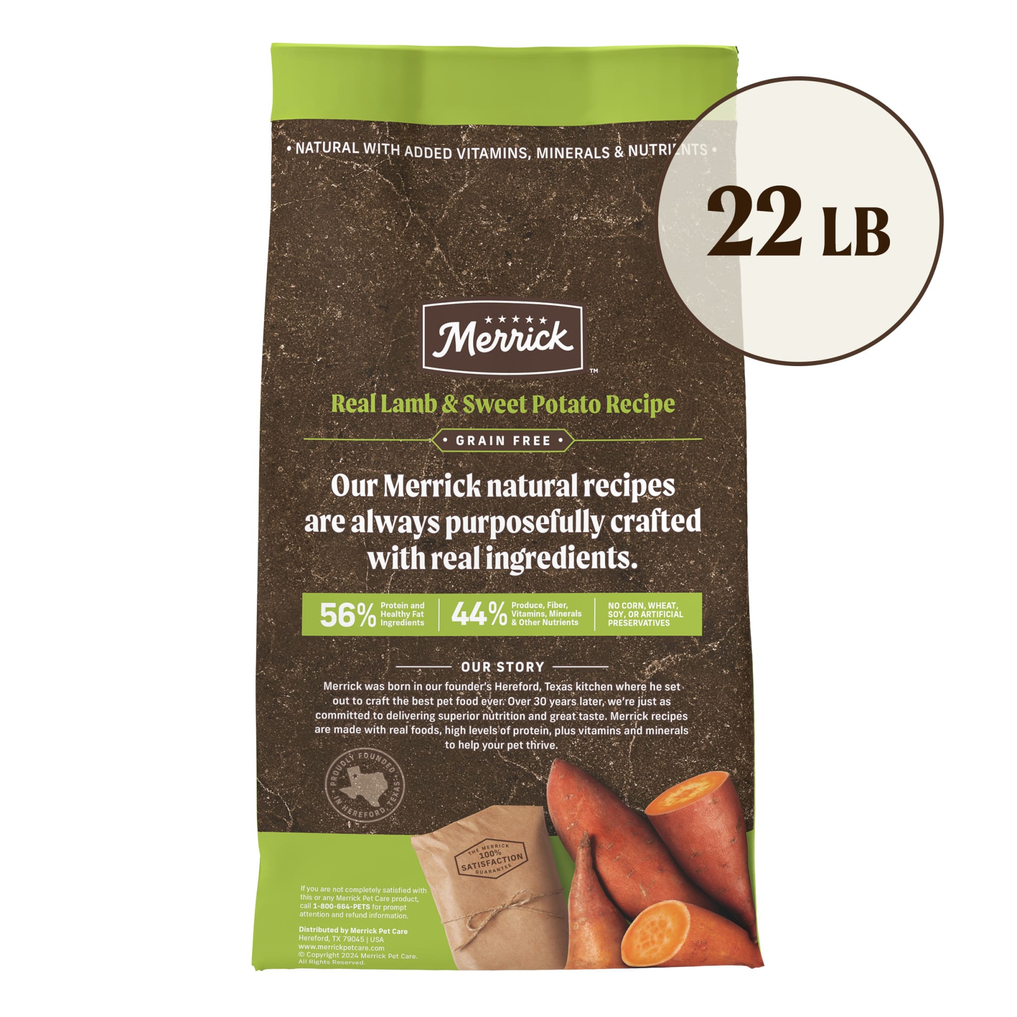 Lamb and sweet potato dog food best sale