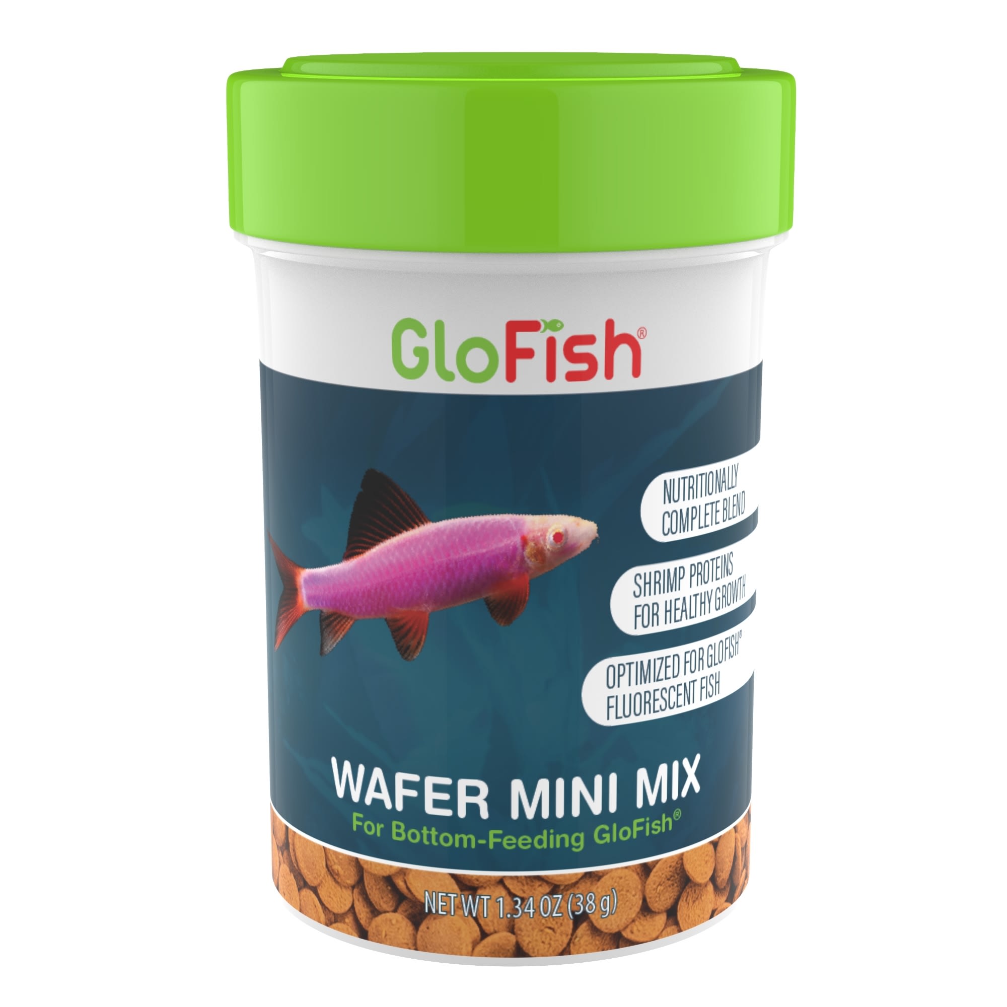 GloFish Mini Mix Wafers for Bottom Feeders & Sharks 1.34 oz