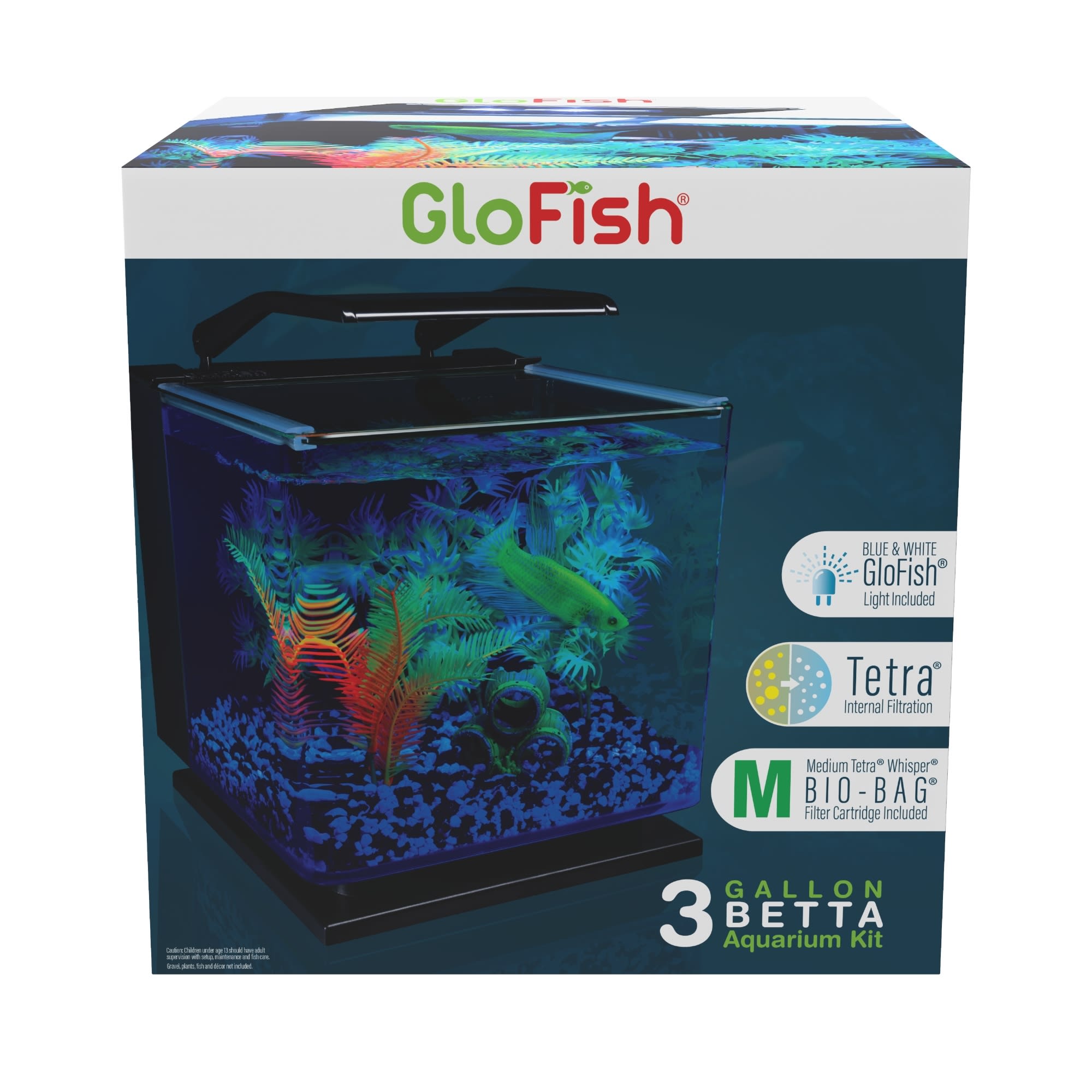 Glofish Betta Aquarium Kit Includes Led Lighting And Filter 3 Gallon Petco