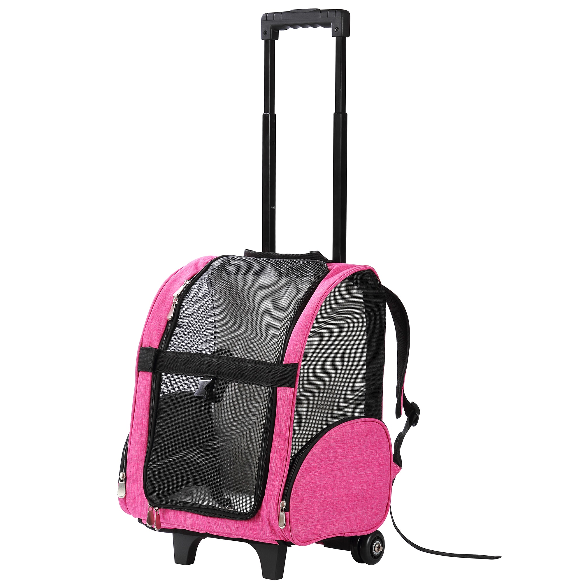 Deluxe Backpack Pet Travel Carrier with Wheels - Approved by Most