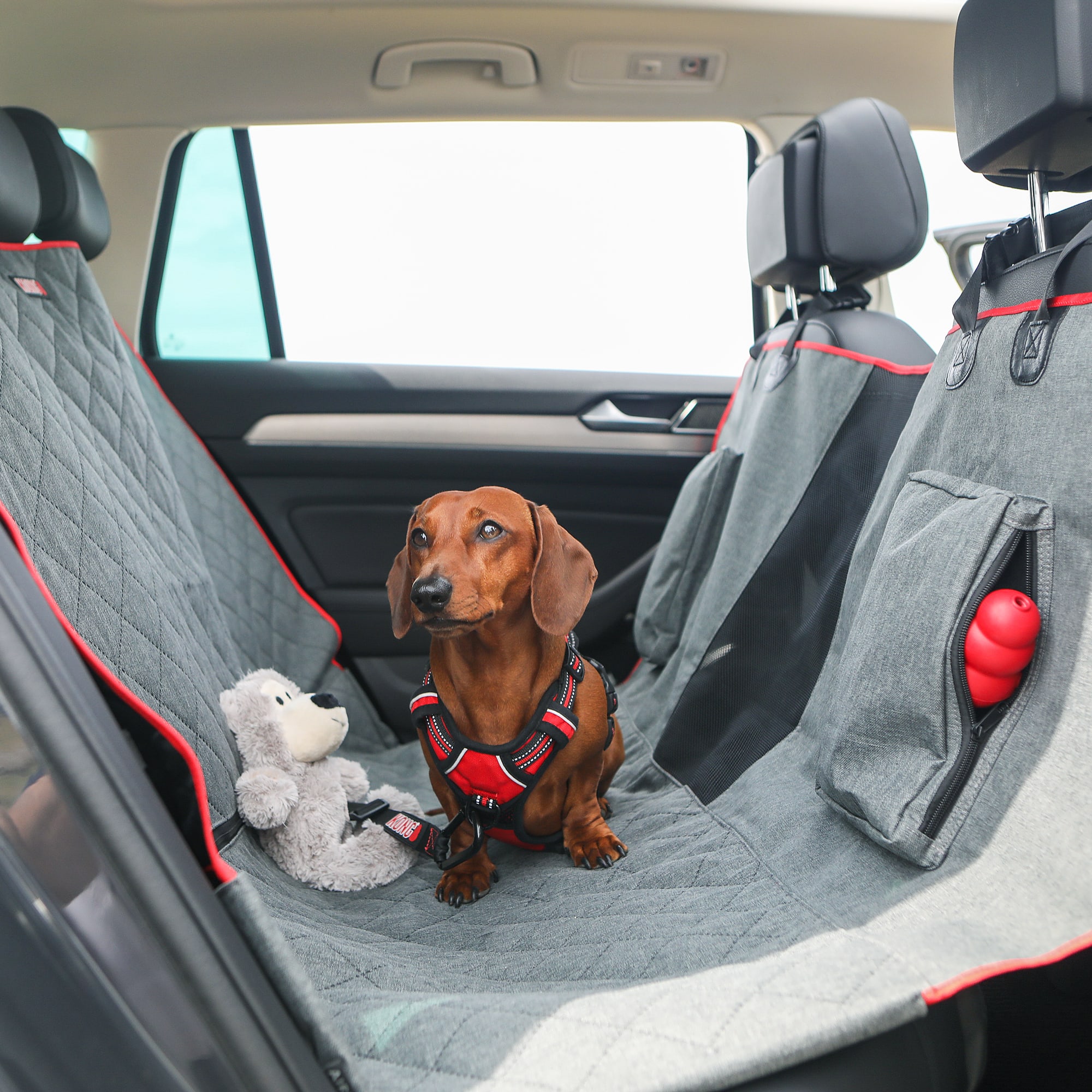 KONG 2In1 Car Bench Seat Cover and Hammock for Dogs Petco