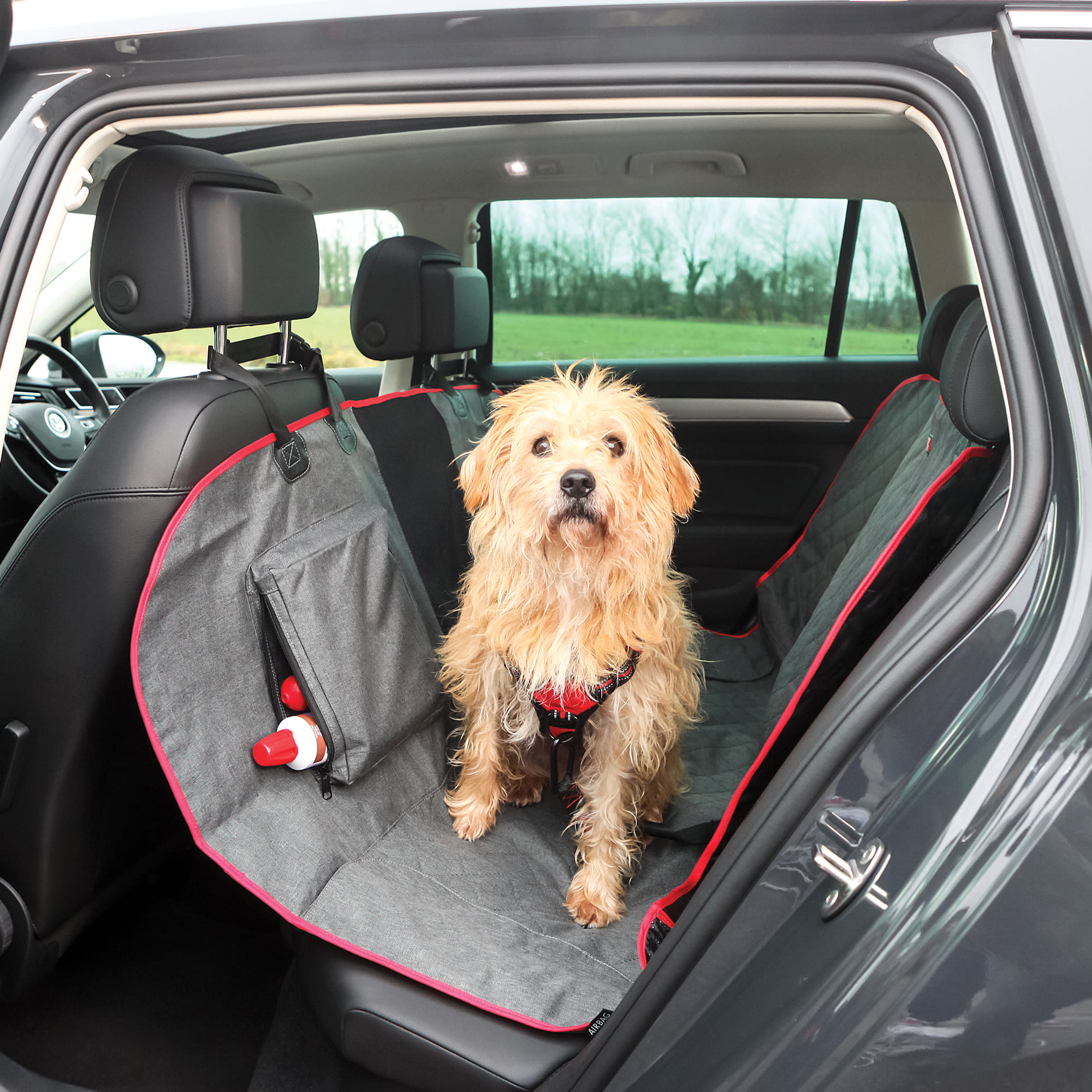 Petco Quilted Hammock Pet Car Seat Cover, 58-in X 59-in, Grey