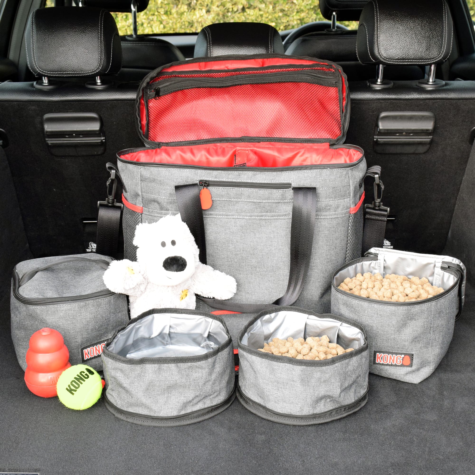 KONG 5 Piece Dog Travel Bag Set for All Breed Sizes from Petco