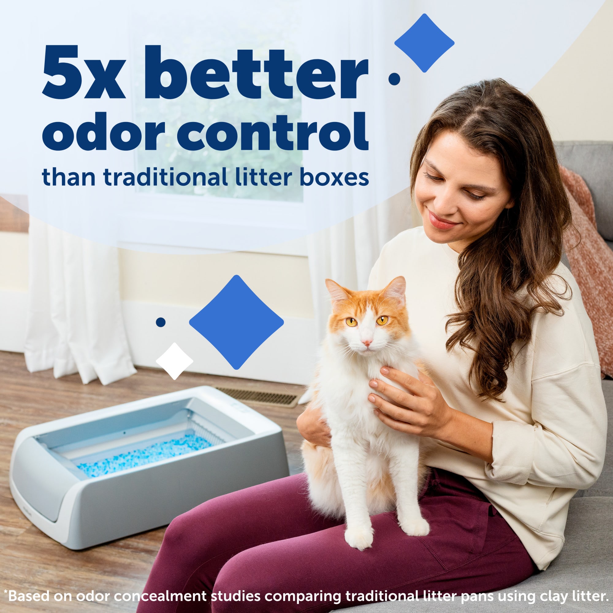 Self cleaning cat outlet litter trays