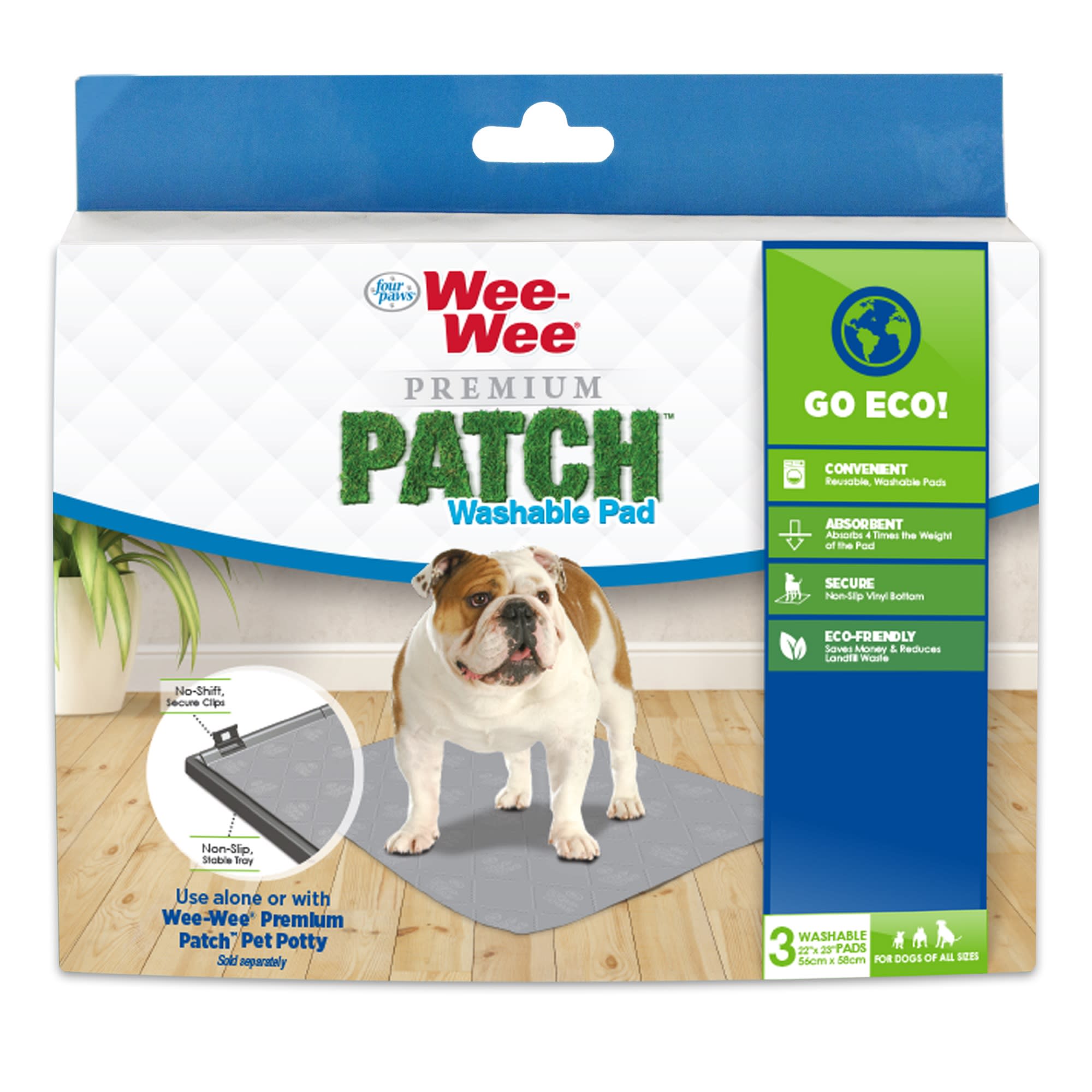  Simple Solution Large Washable Puppy Pad, Reusable Dog Pee Pad, Absorbent and Odor Controlling