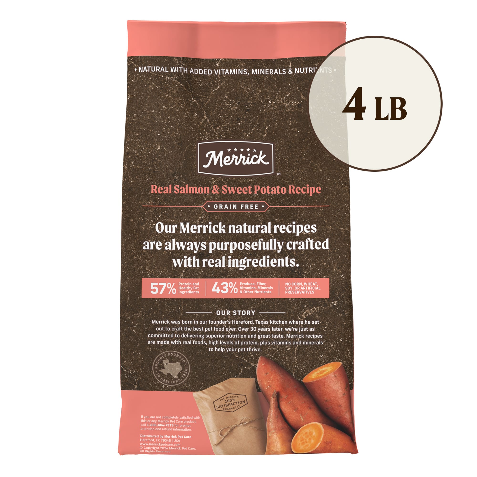 Merrick grain free dry dog food salmon & sweet potato sale