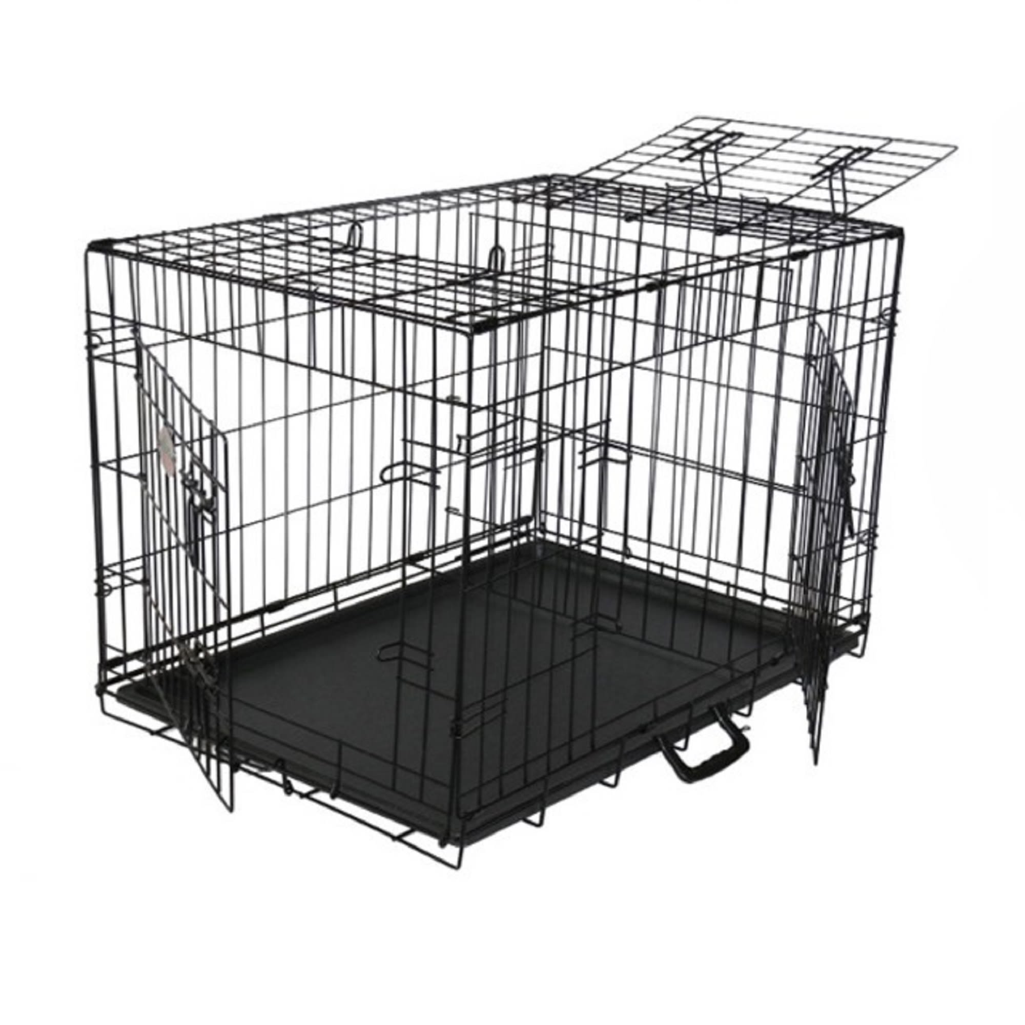 Go Pet Club 3 Door Foldable Metal Dog Crate, 36" L X 24" W X 26" H Petco