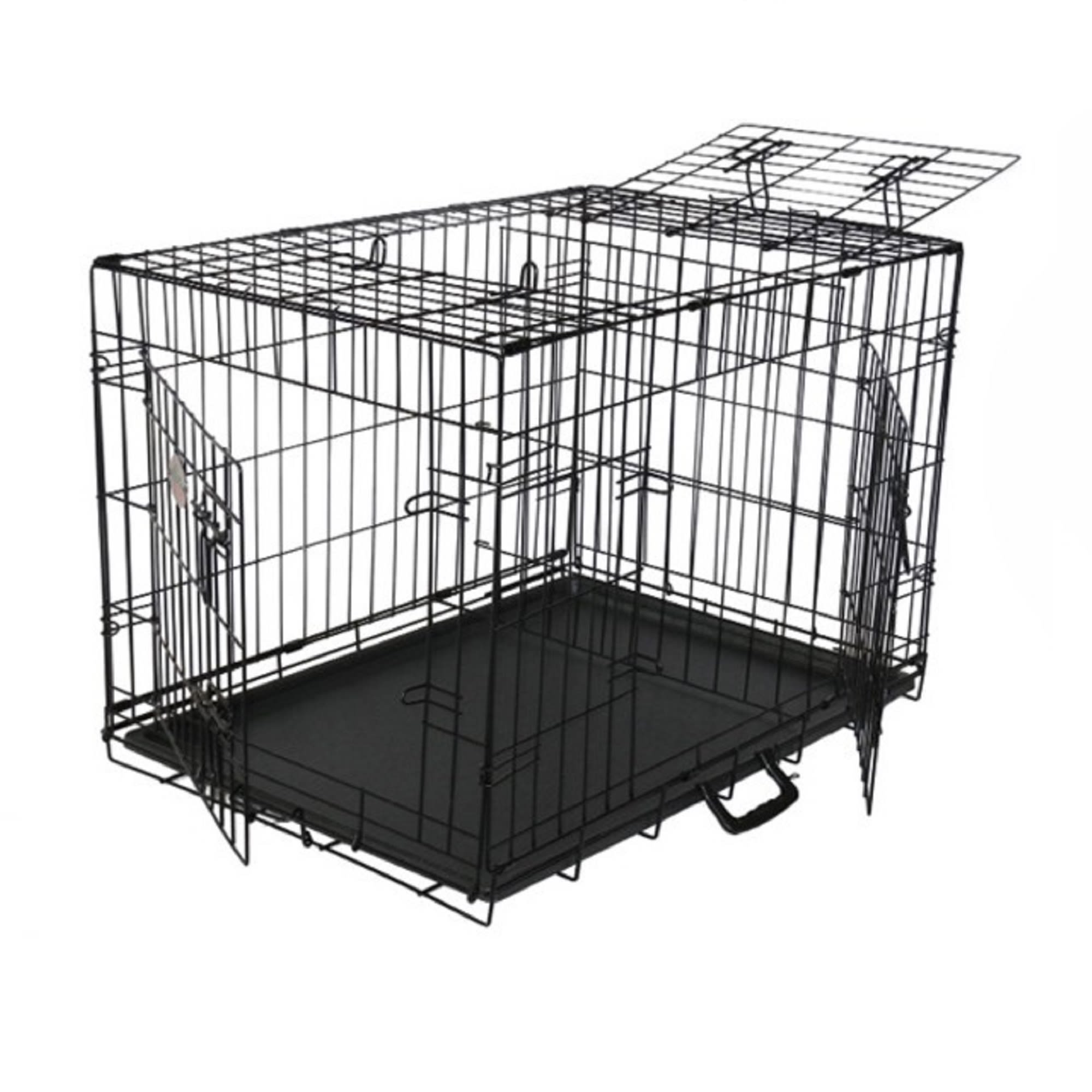 Go Pet Club 3 Door Foldable Metal Dog Crate 24 L X 18 W X 20 H