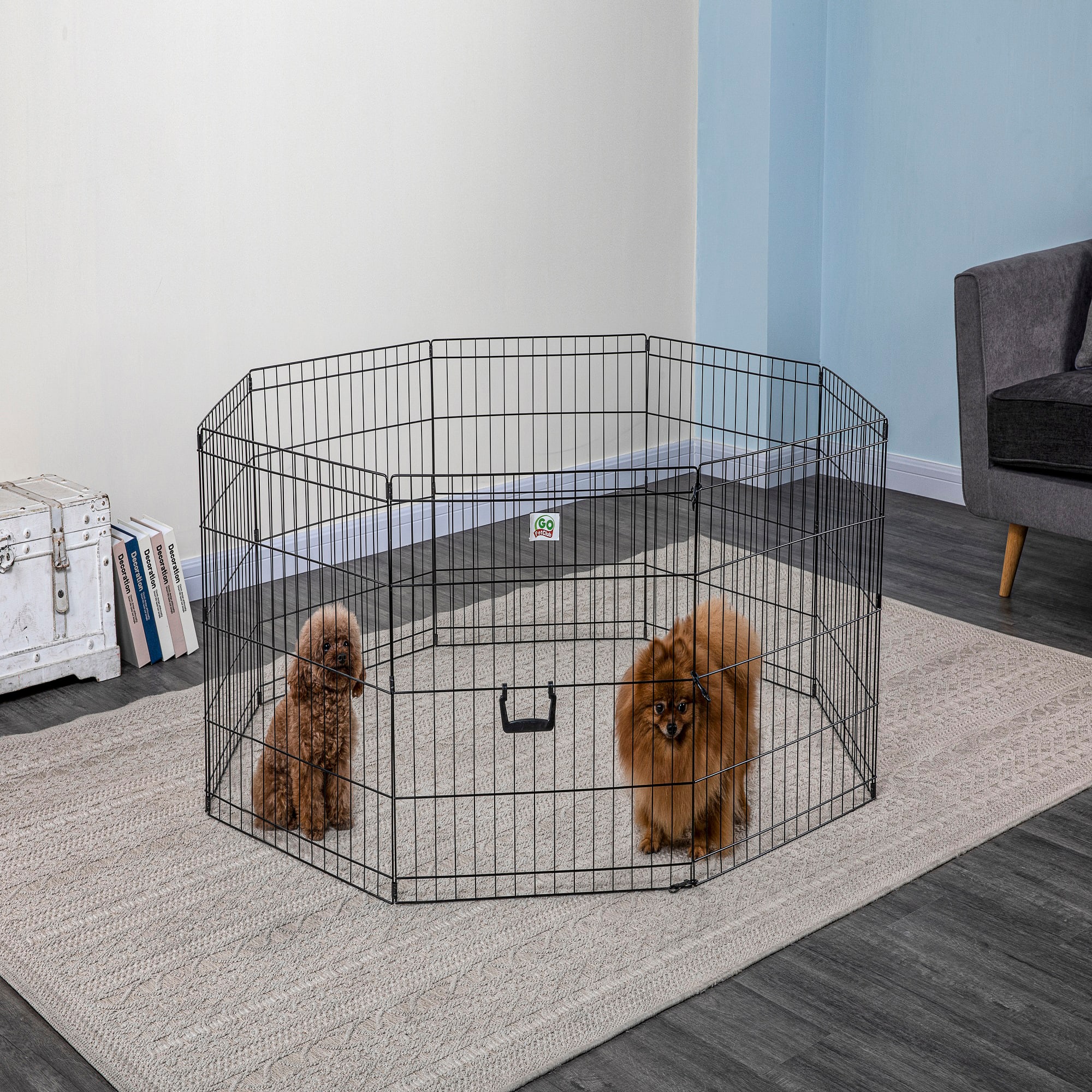 Go Pet Club Foldable Exercise Pen for Dogs 24 L X 24 W X 24 H Petco