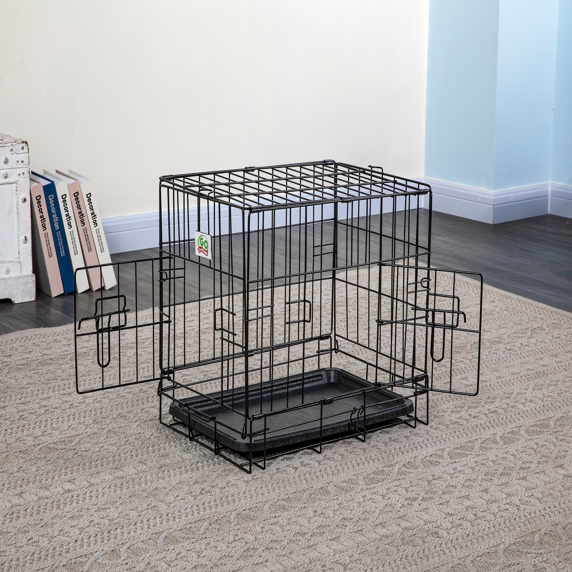 Goplus metal wire dog crate sale