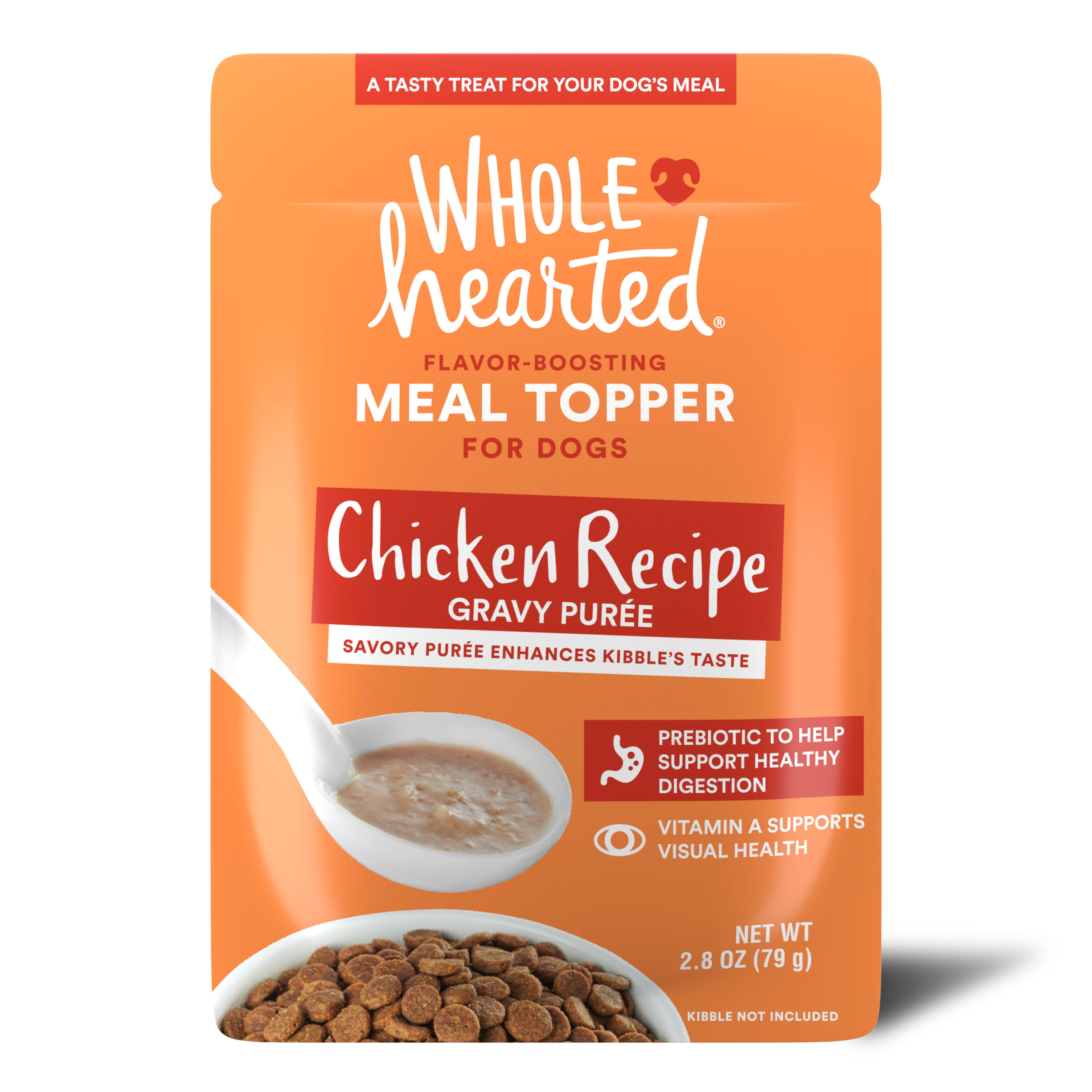 WholeHearted GrainFree Chicken Recipe Gravy Puree Wet Dog Meal Topper