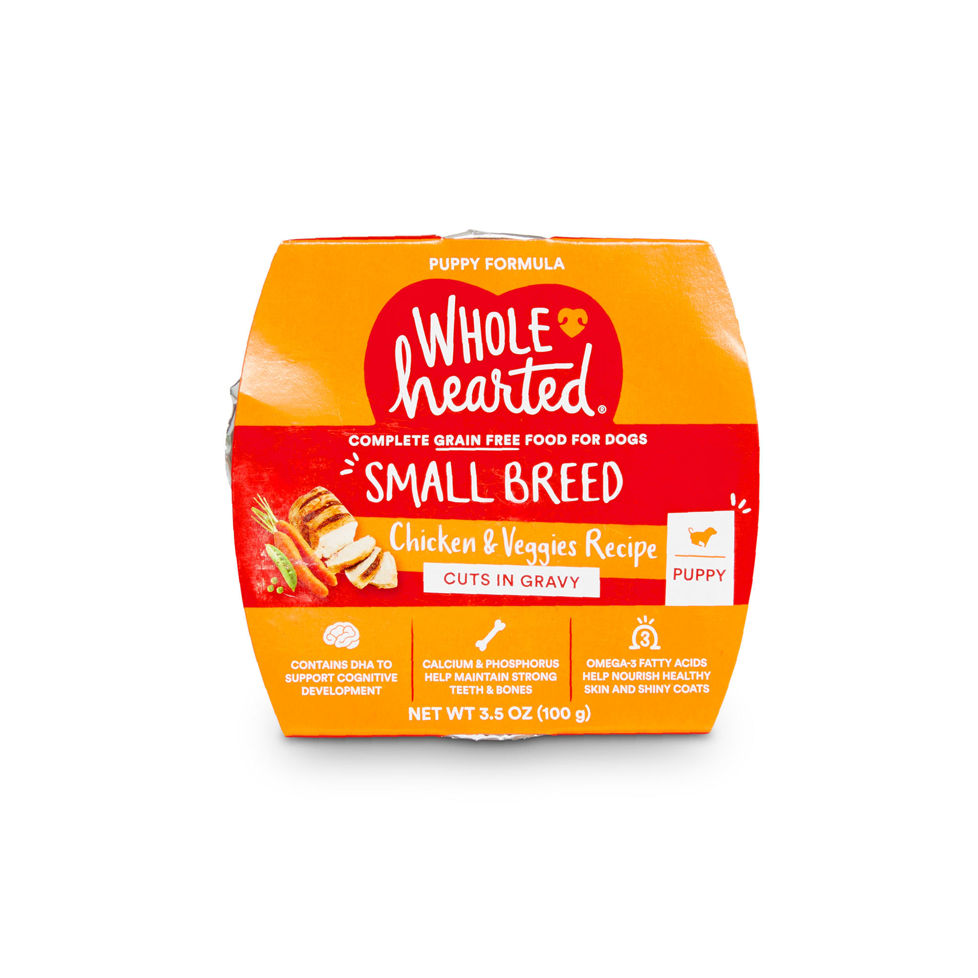 WholeHearted GrainFree Chicken & Veggies Puppy Wet Food 3.5oz, 8Pack