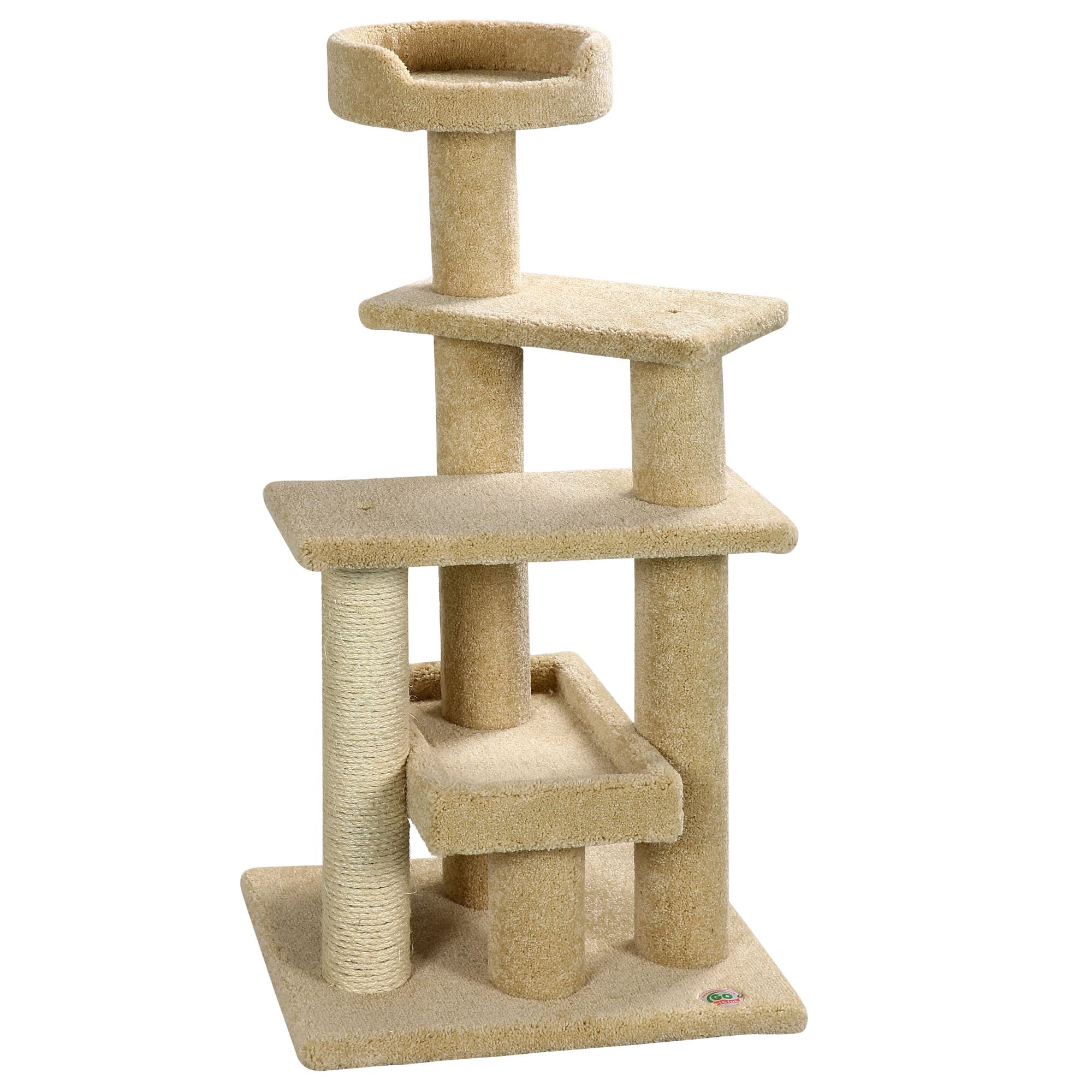 Carpeted cat tree sale