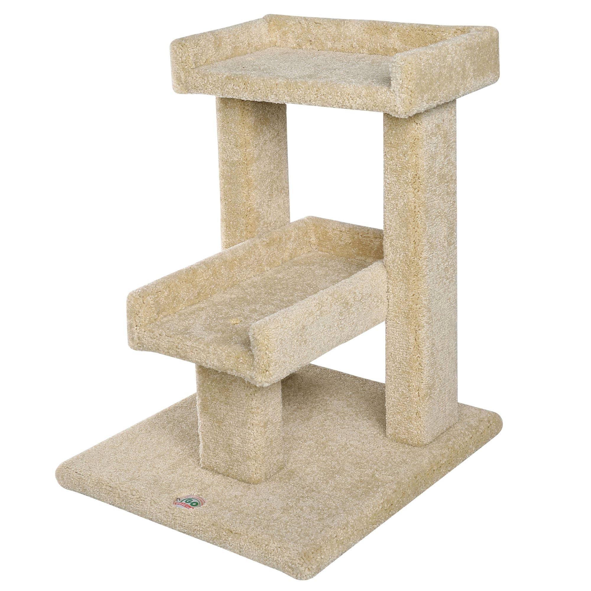 Go Pet Club Premium Carpeted Cat Tree Furniture with Sisal Covered Post