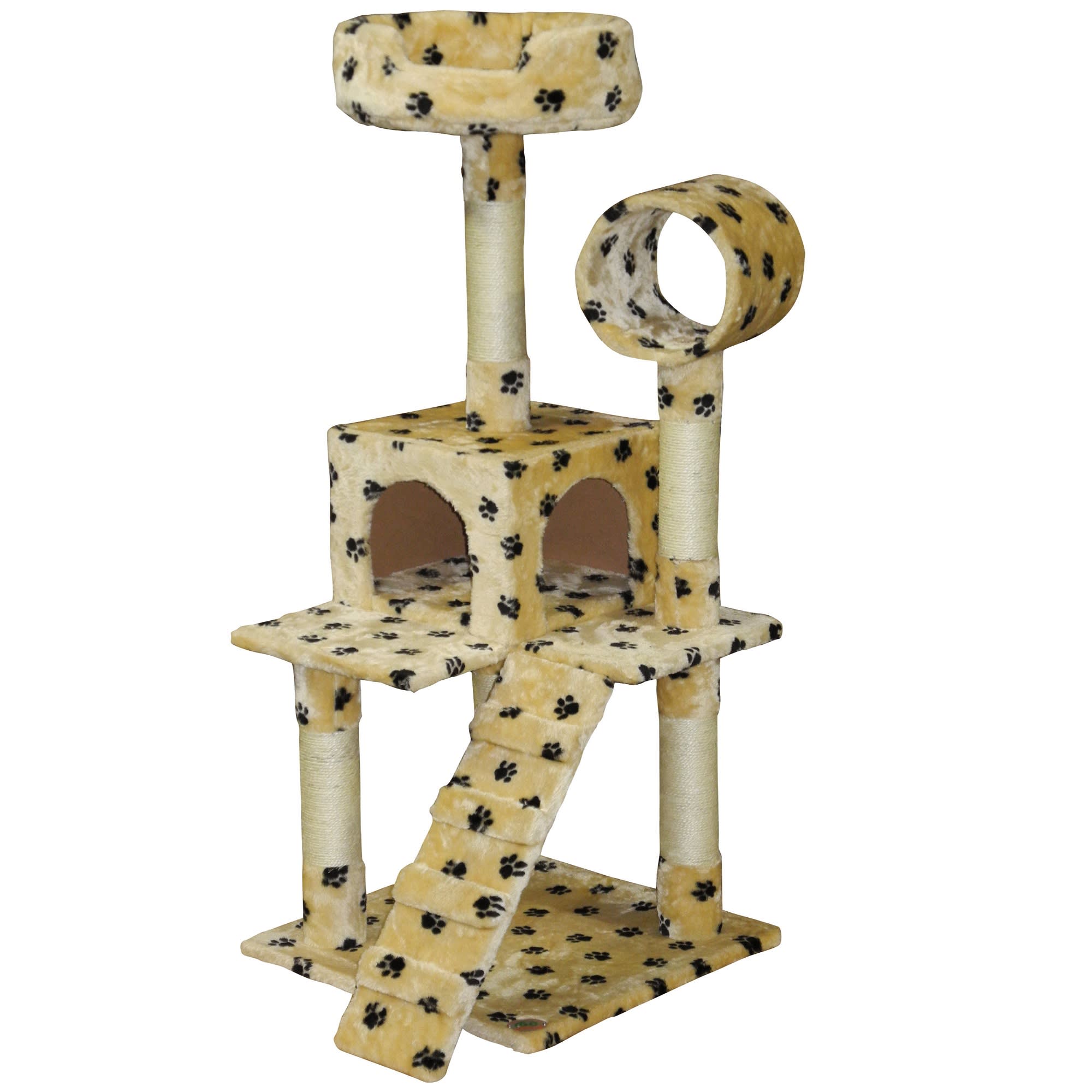 Go Pet Club Cat Tree Condo with Sisal Covered Posts, 49.5" H Petco