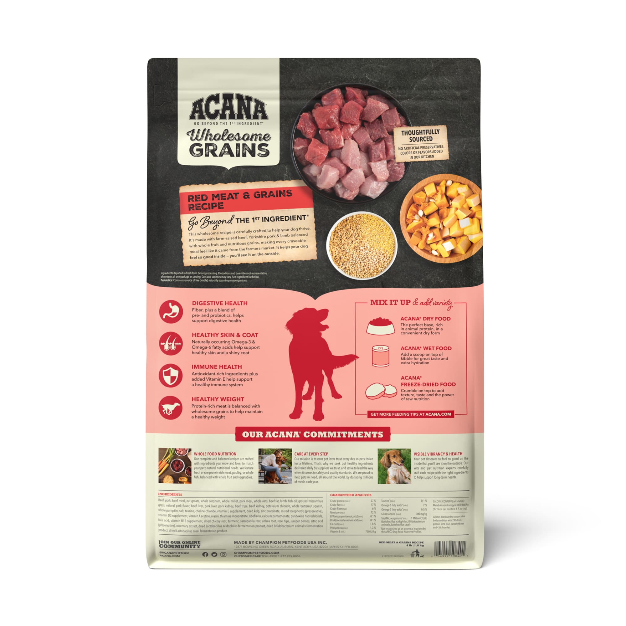 Acana dog food outlet with grain