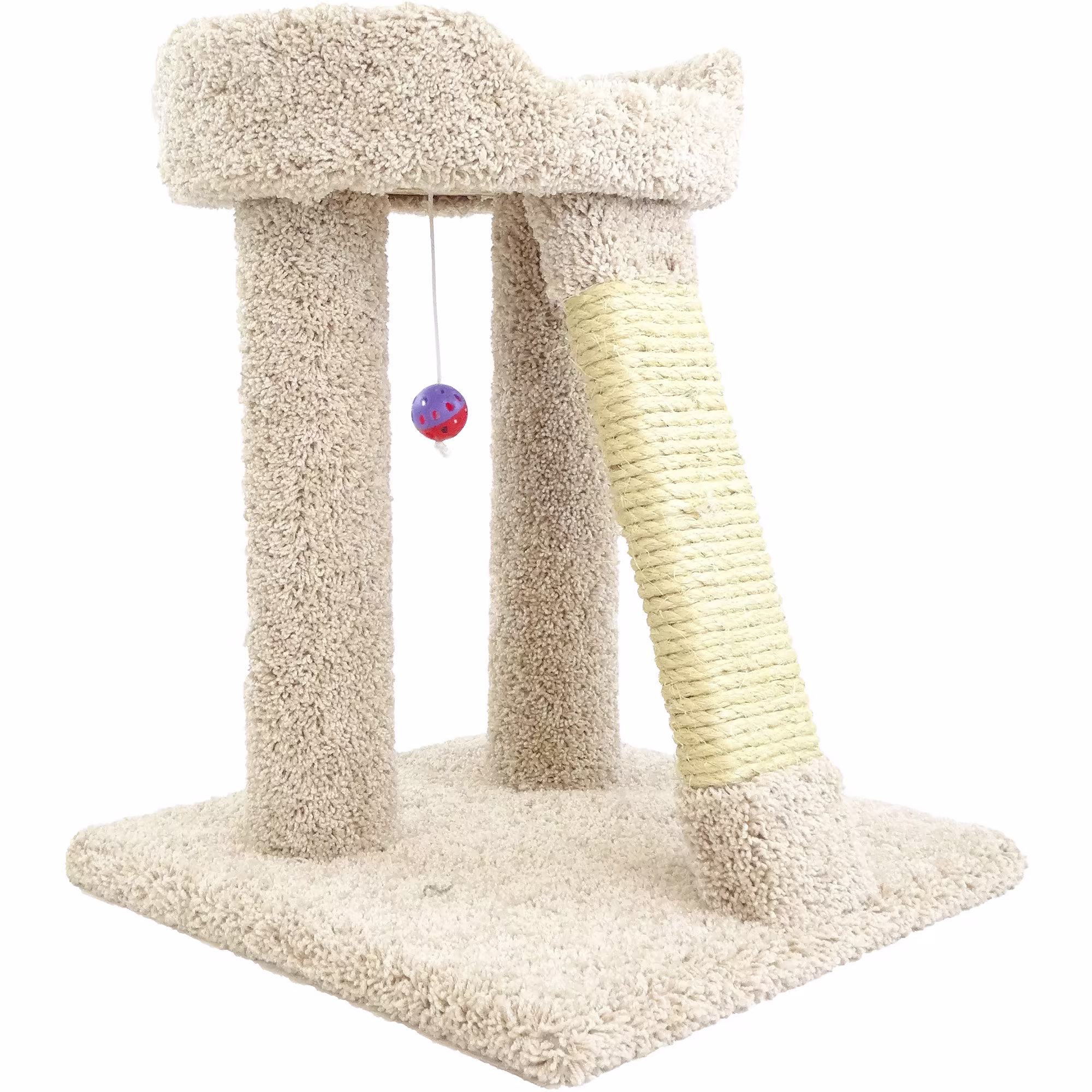 New Cat Condos 1 Level Premier Elevated Cat Bed, Tan Petco