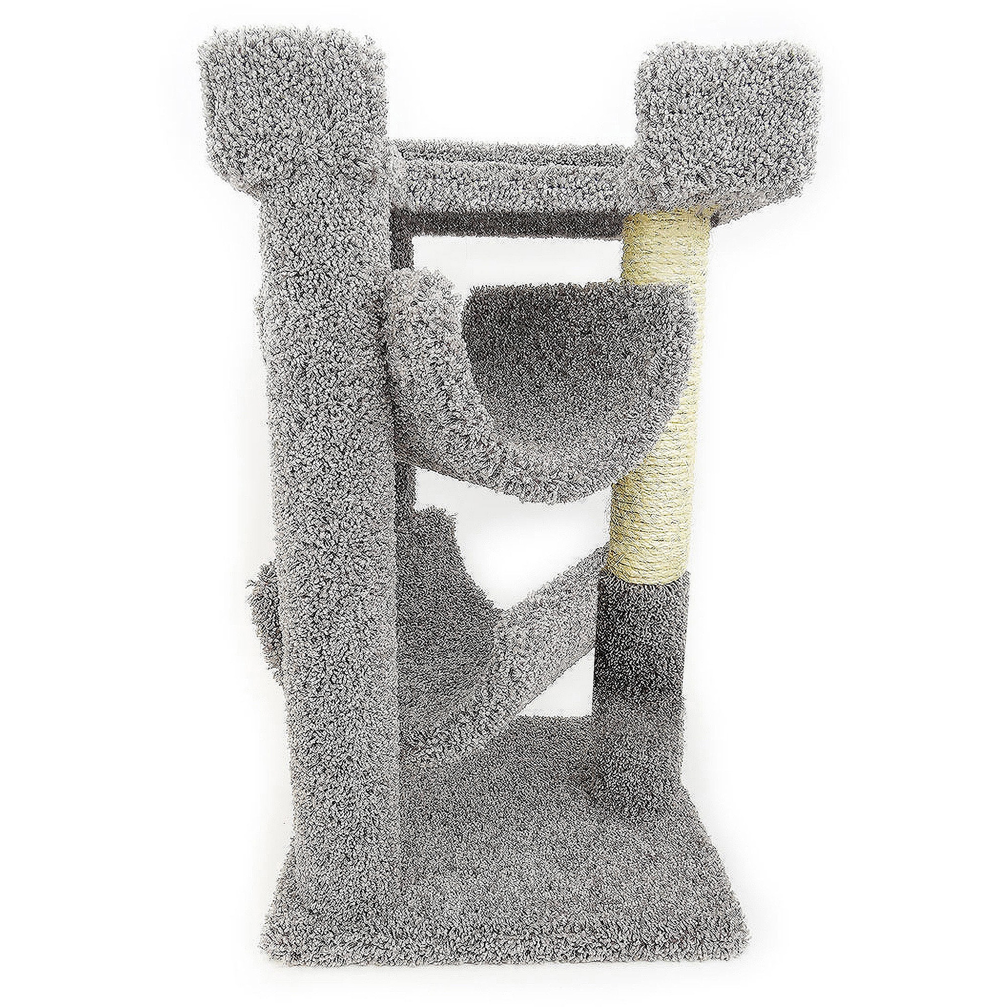 New Cat Condos 3Level Scratch & Lounge Tower, Grey