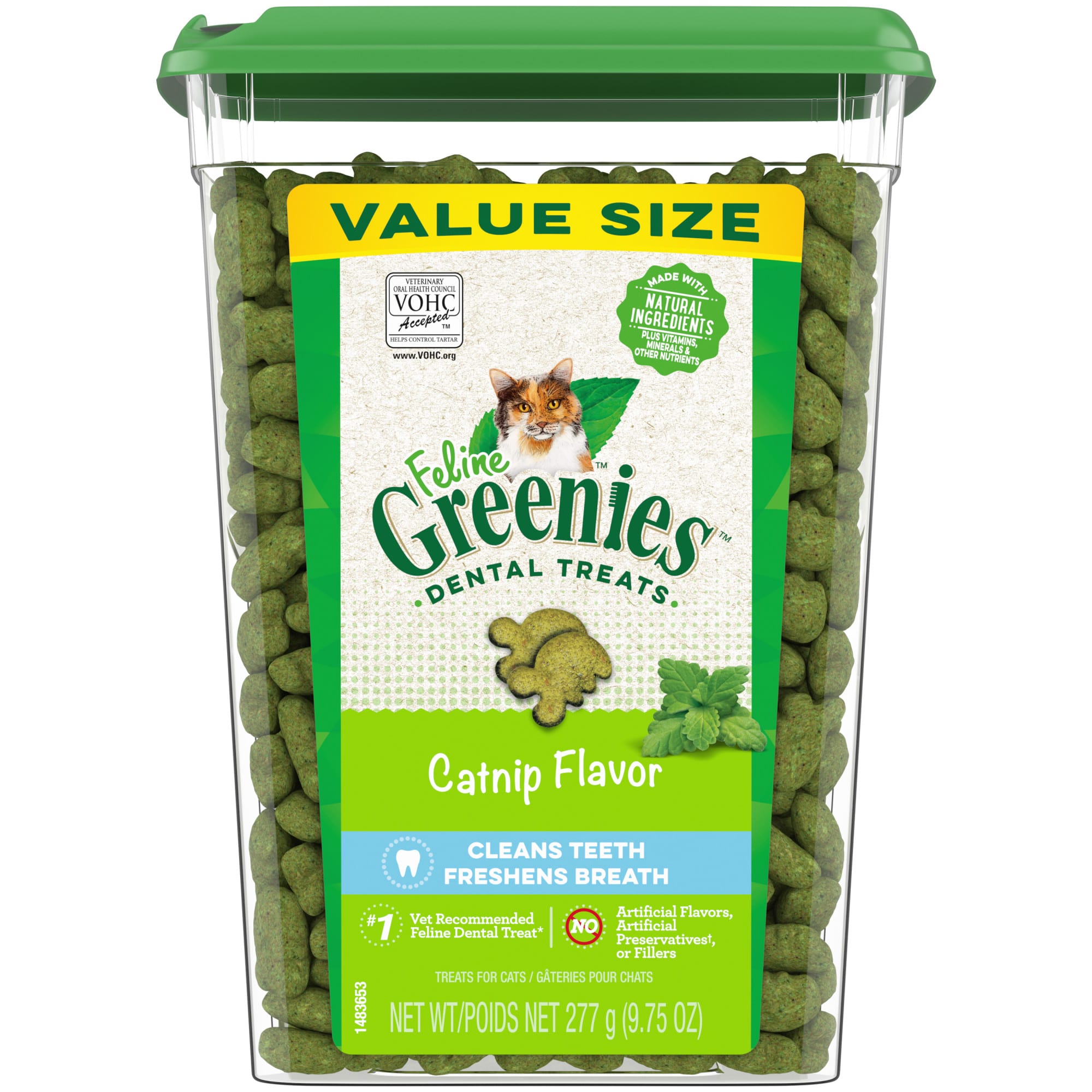 Feline Greenies Catnip Flavor Adult Dental Cat Treats, 9.75 oz. | Petco