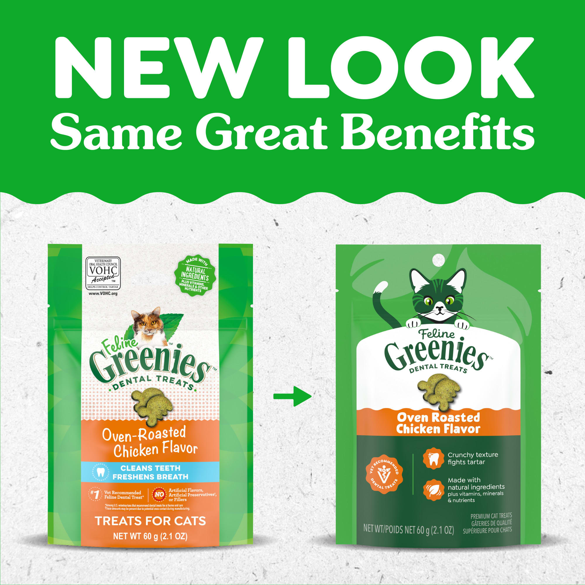 Greenies Feline Oven Roasted Chicken Flavor Adult Natural Dental