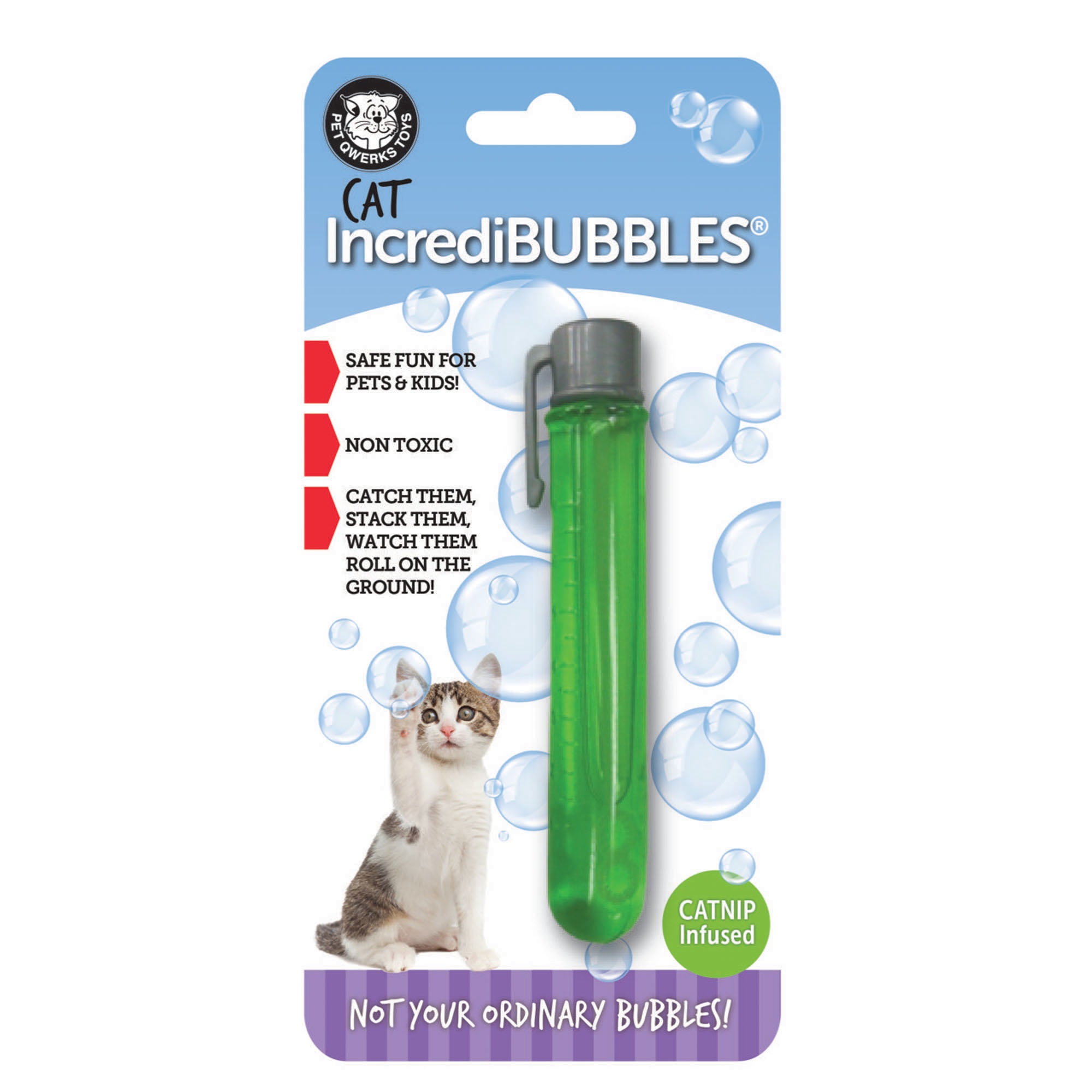 Pet Qwerks Incredibubbles Catnip 