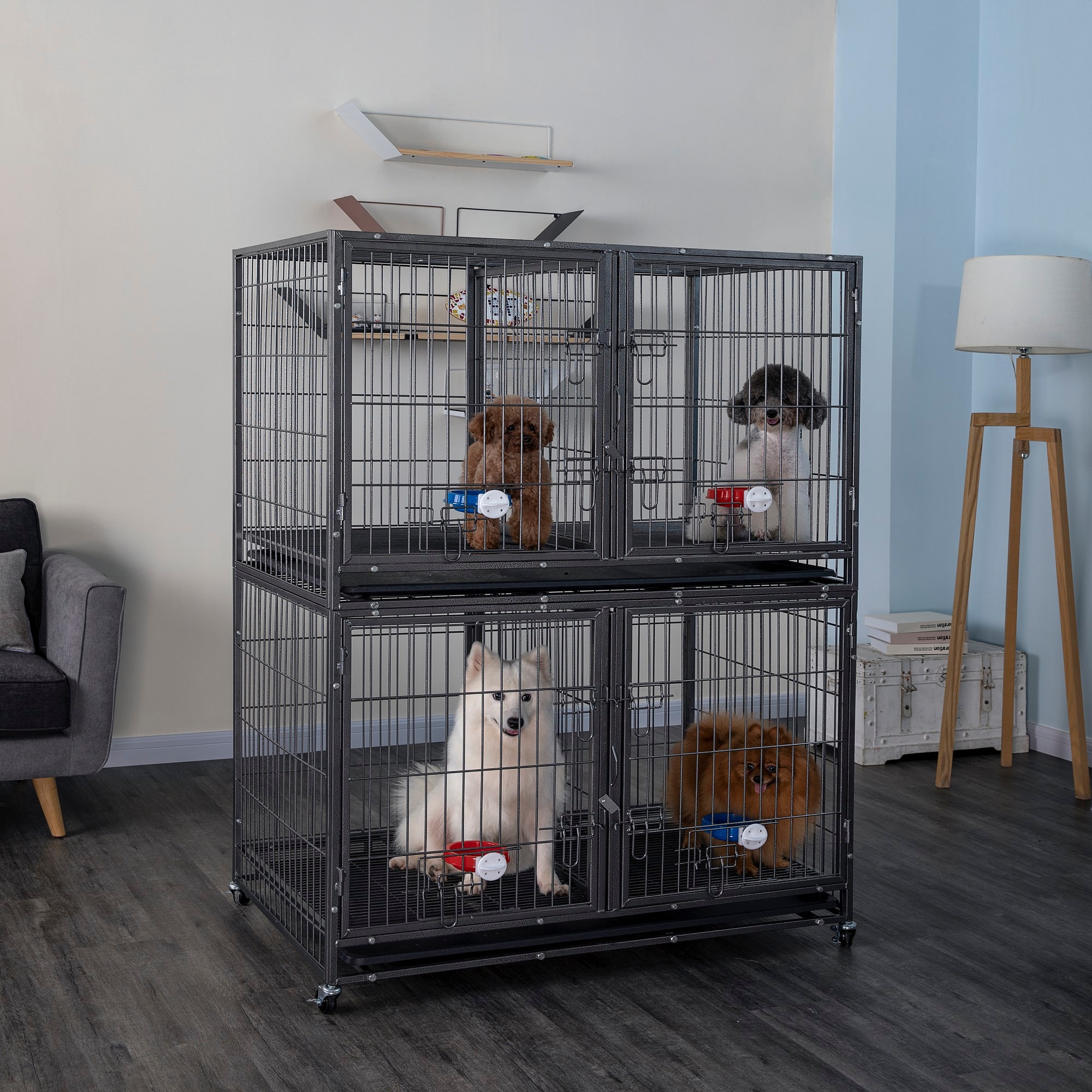 Stackable dog 2025 kennels for sale