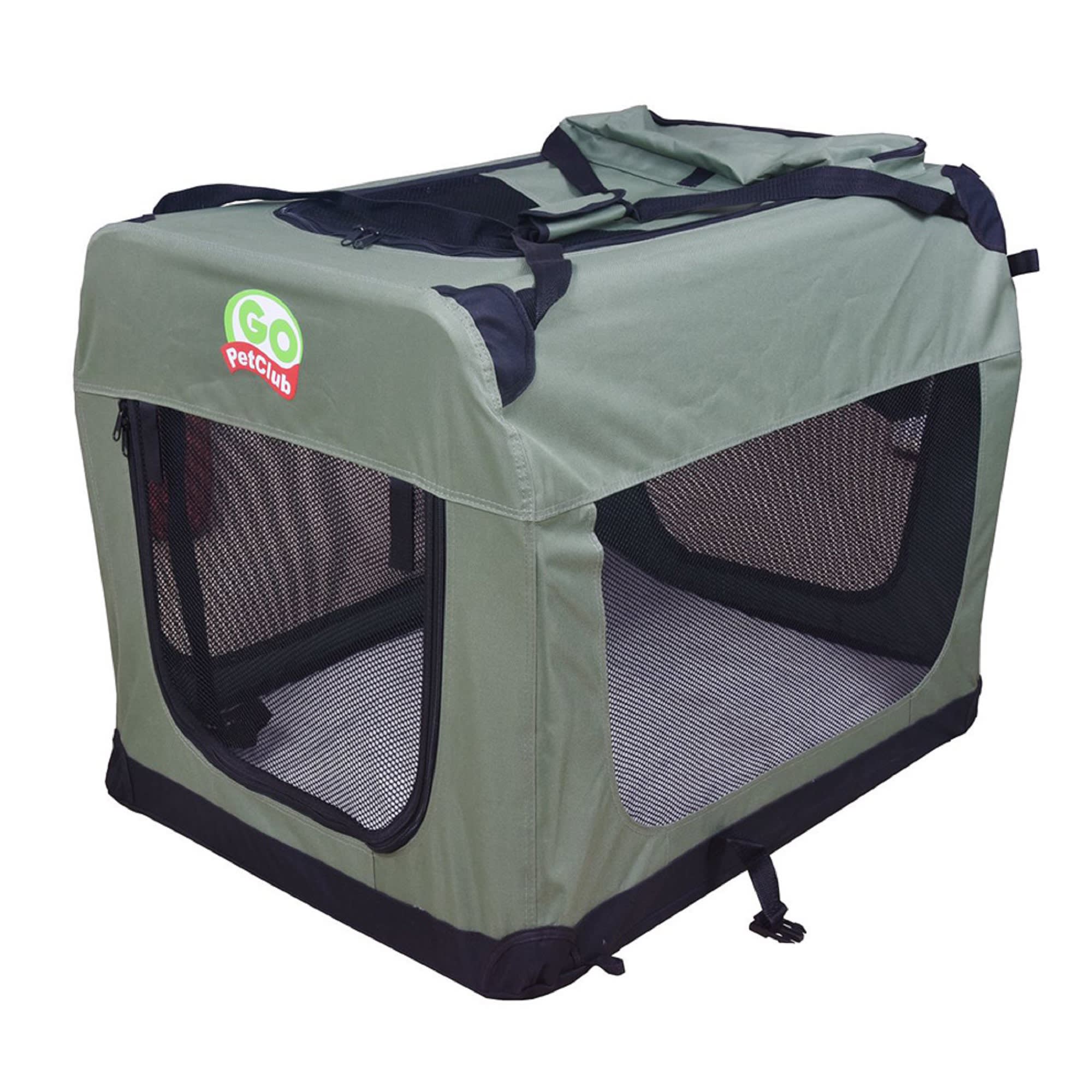 Go Pet Club Portable Soft Green Dog Crate 32 L X 23.25 W X 23.25 H