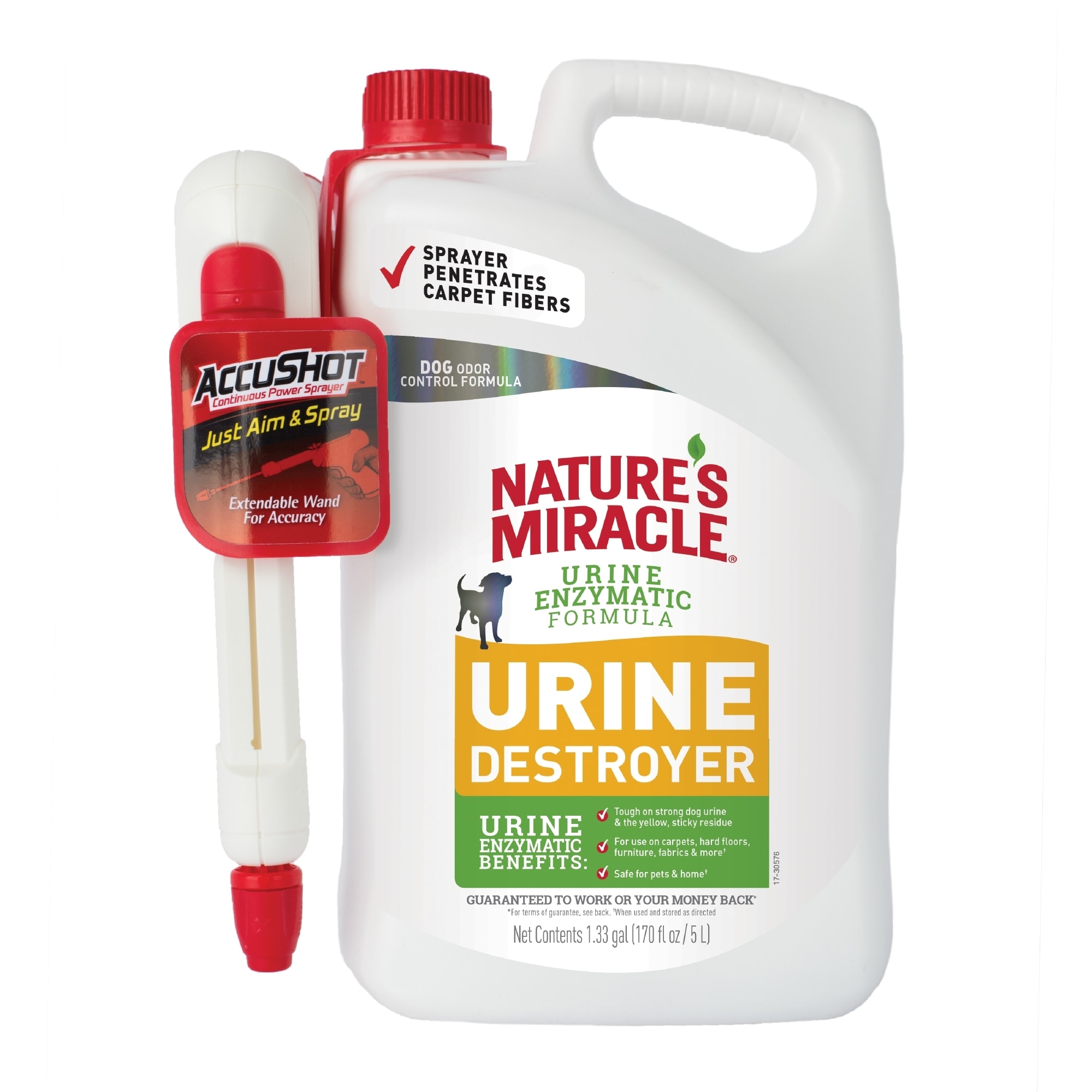 Nature's Miracle Dog Urine & Odor Destroyer with Accushot Sprayer