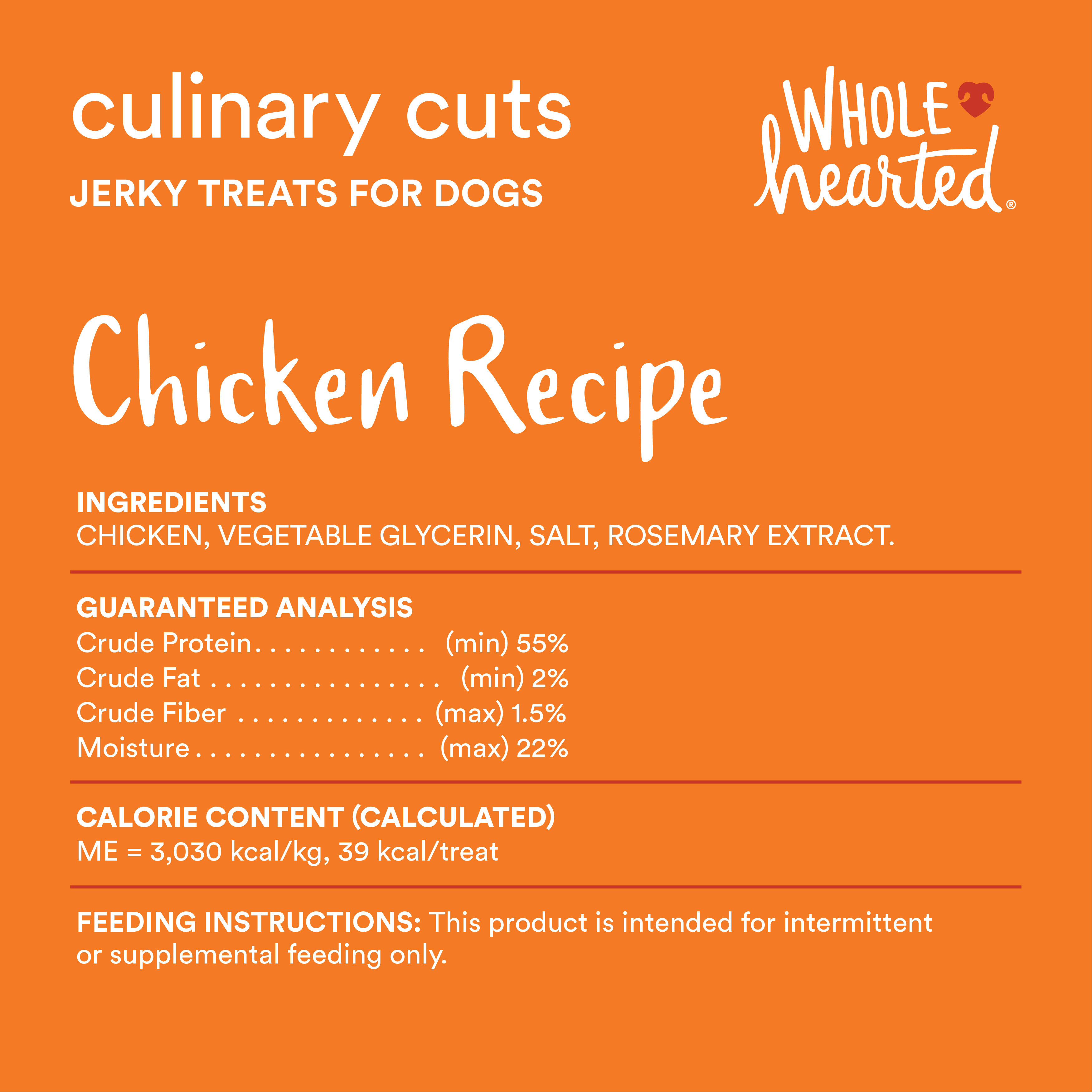 Wholehearted shop chicken jerky